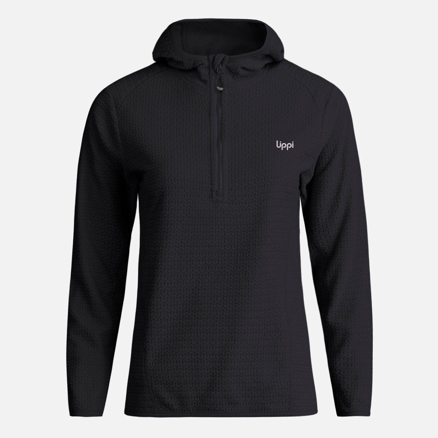 Poleron Teen Girl Mild Nano-F 14 Zip Hoody Negro Lippi I23-0