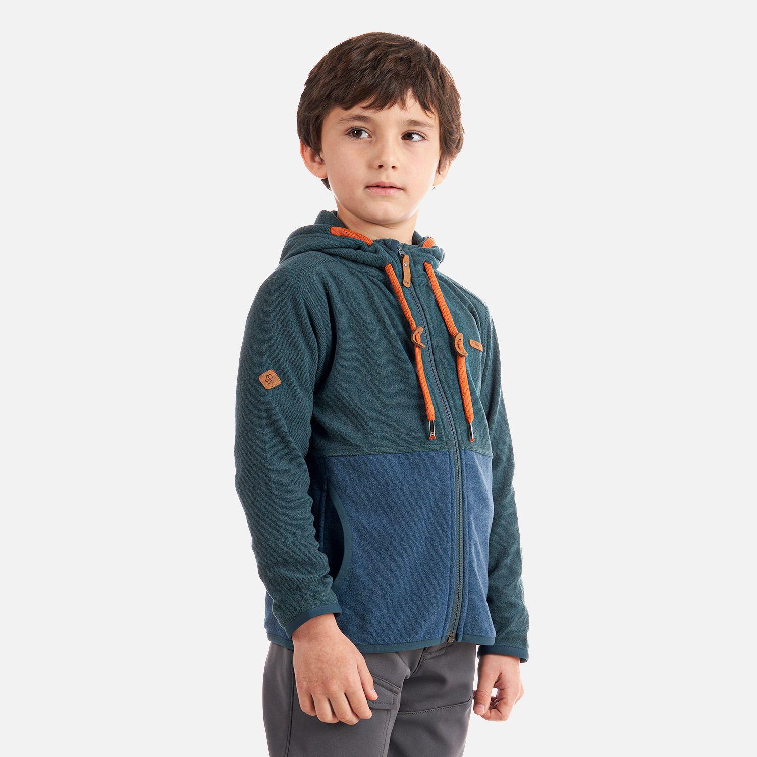 Poleron Niño Stripes Nano-F Full Zip Hoody Azul Noche Azul Lippi-2