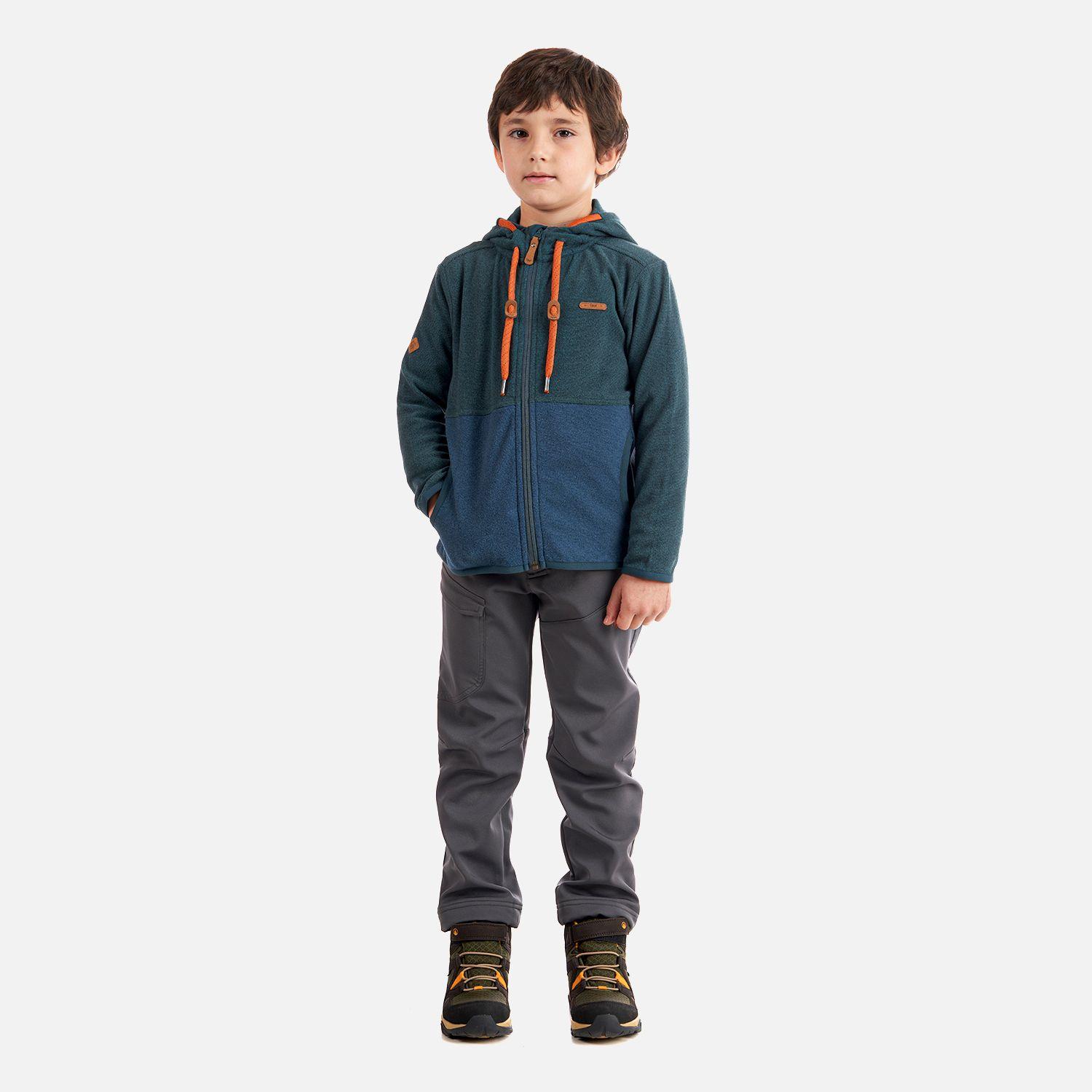 Poleron Niño Stripes Nano-F Full Zip Hoody Azul Noche Azul Lippi-6