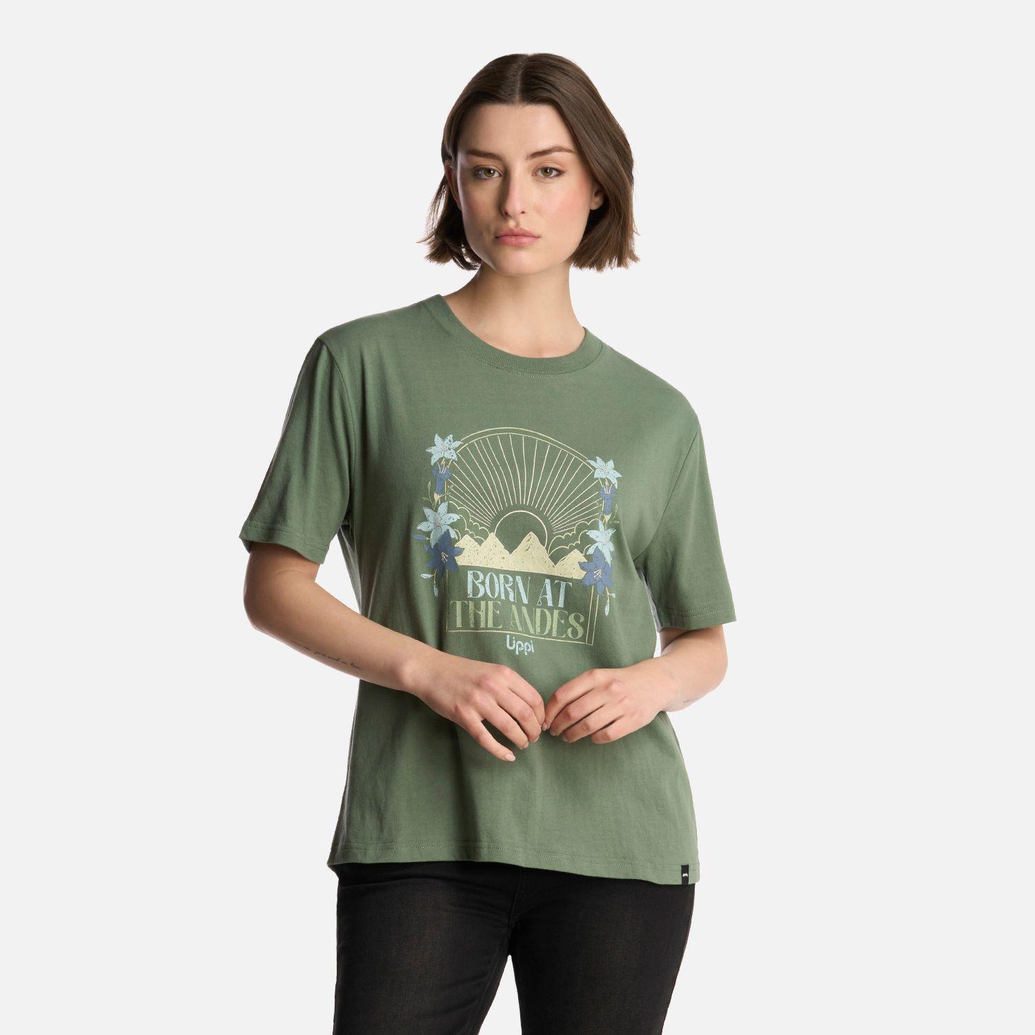 Polera Mujer Logo Lippi T-Shirt Jade Oscuro Lippi-0
