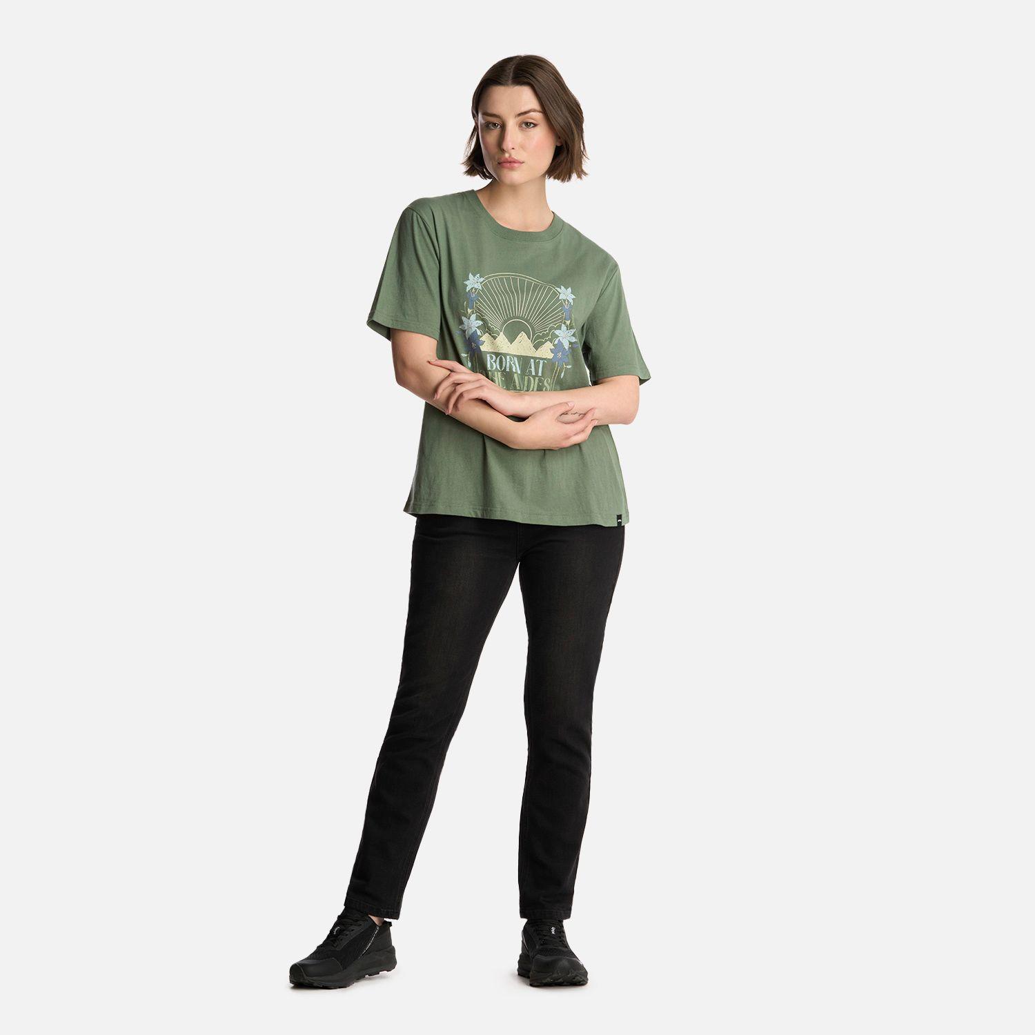 Polera Mujer Logo Lippi T-Shirt Jade Oscuro Lippi-4