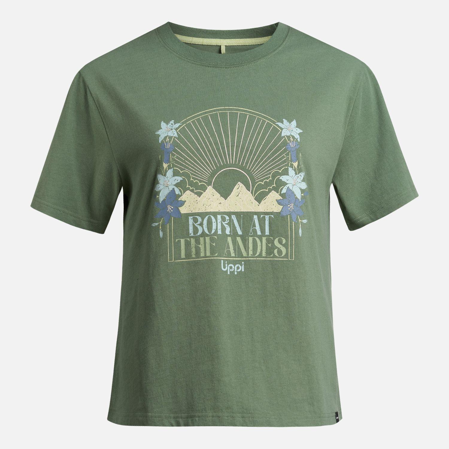 Polera Mujer Logo Lippi T-Shirt Jade Oscuro Lippi-5