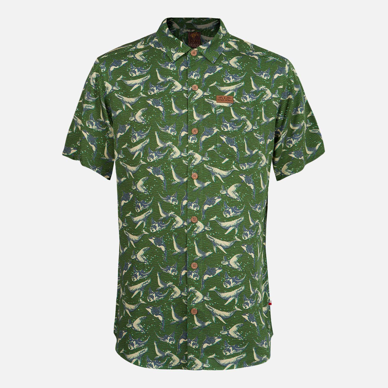 Camisa Hombre Anameizon Full Print Verde Haka Honu-0