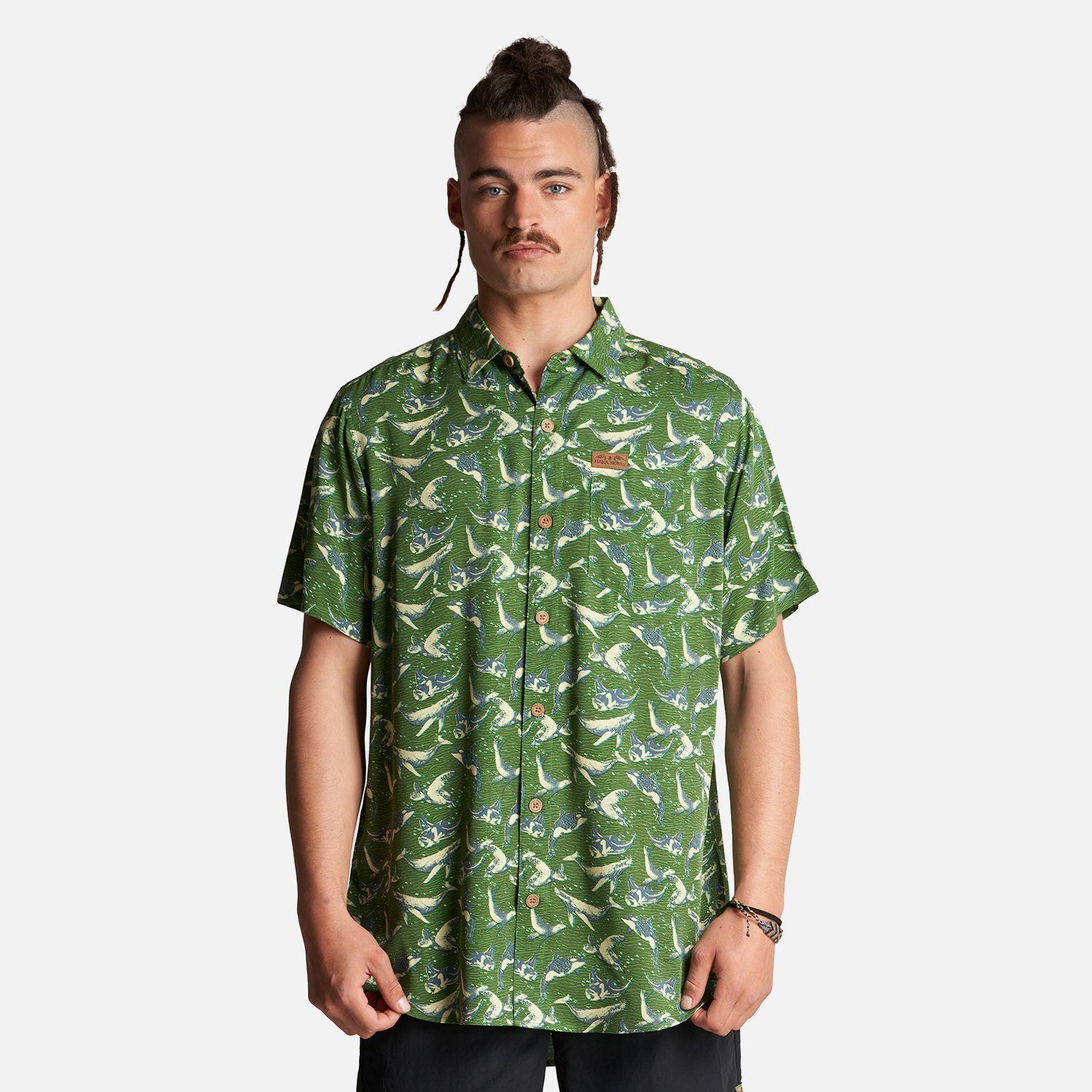 Camisa Hombre Anameizon Full Print Verde Haka Honu-1