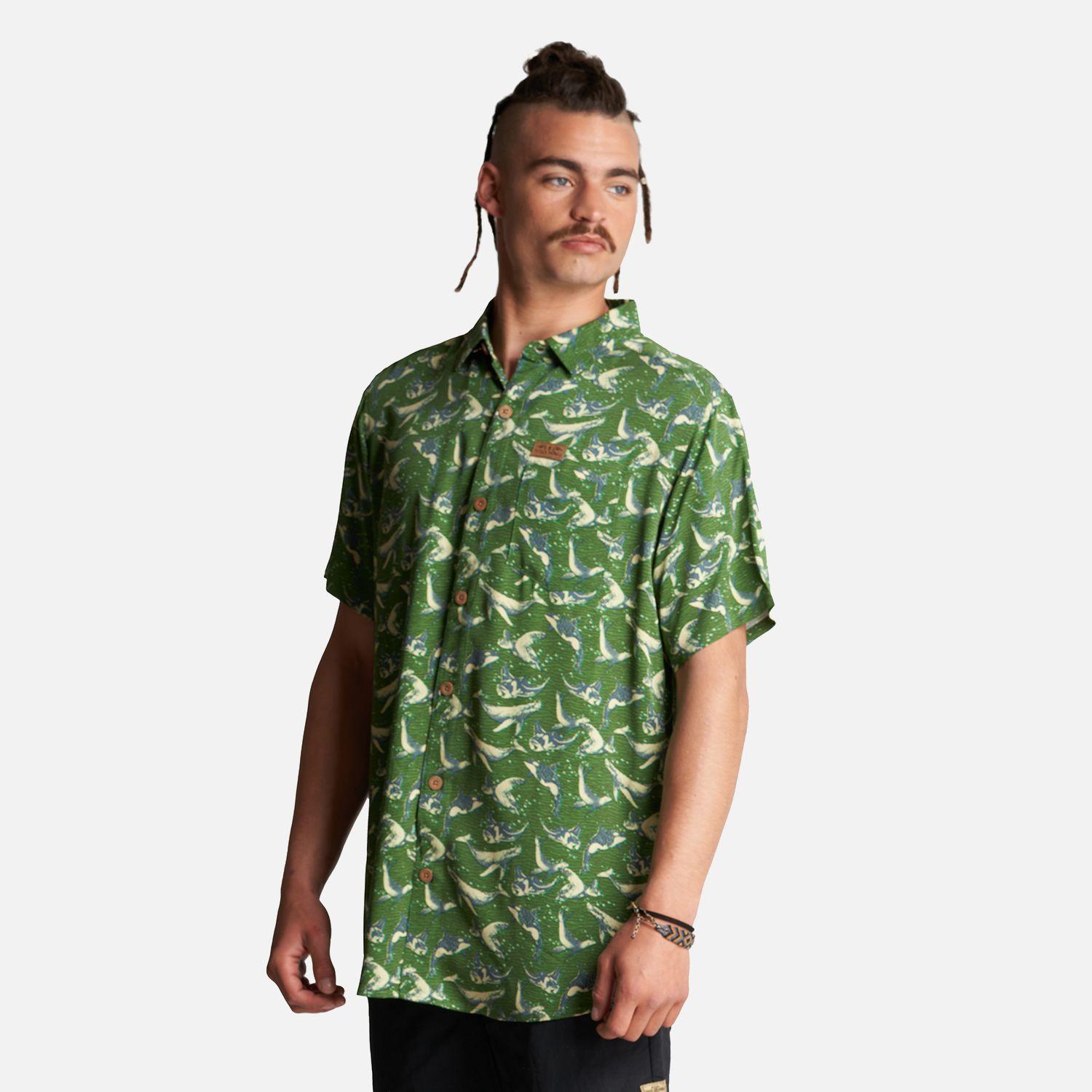 Camisa Hombre Anameizon Full Print Verde Haka Honu-2