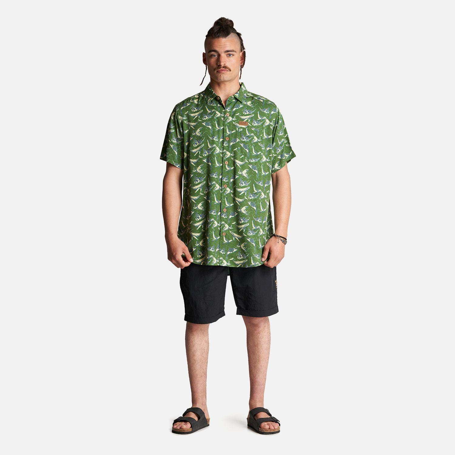 Camisa Hombre Anameizon Full Print Verde Haka Honu-5