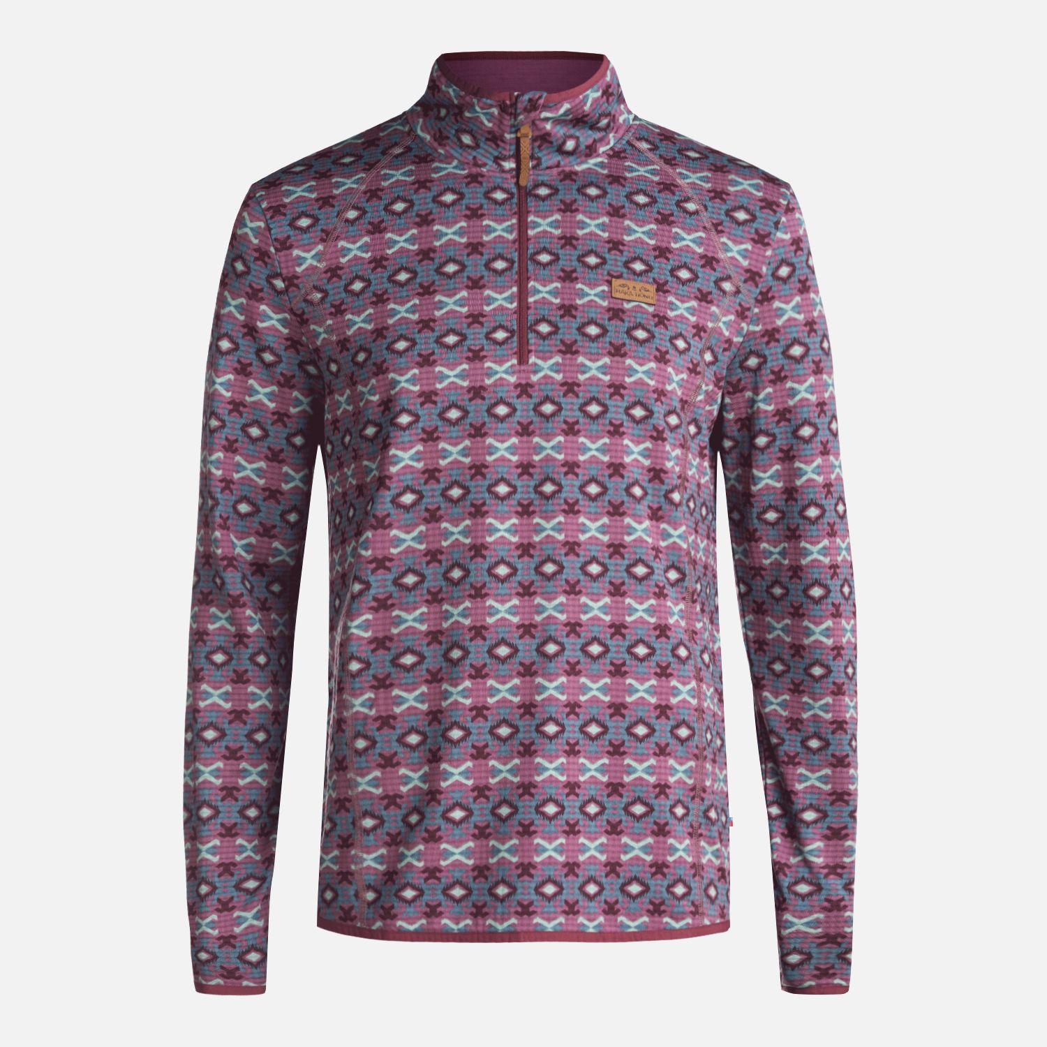 Poleron Hombre Taina Print Morado Haka Honu-0