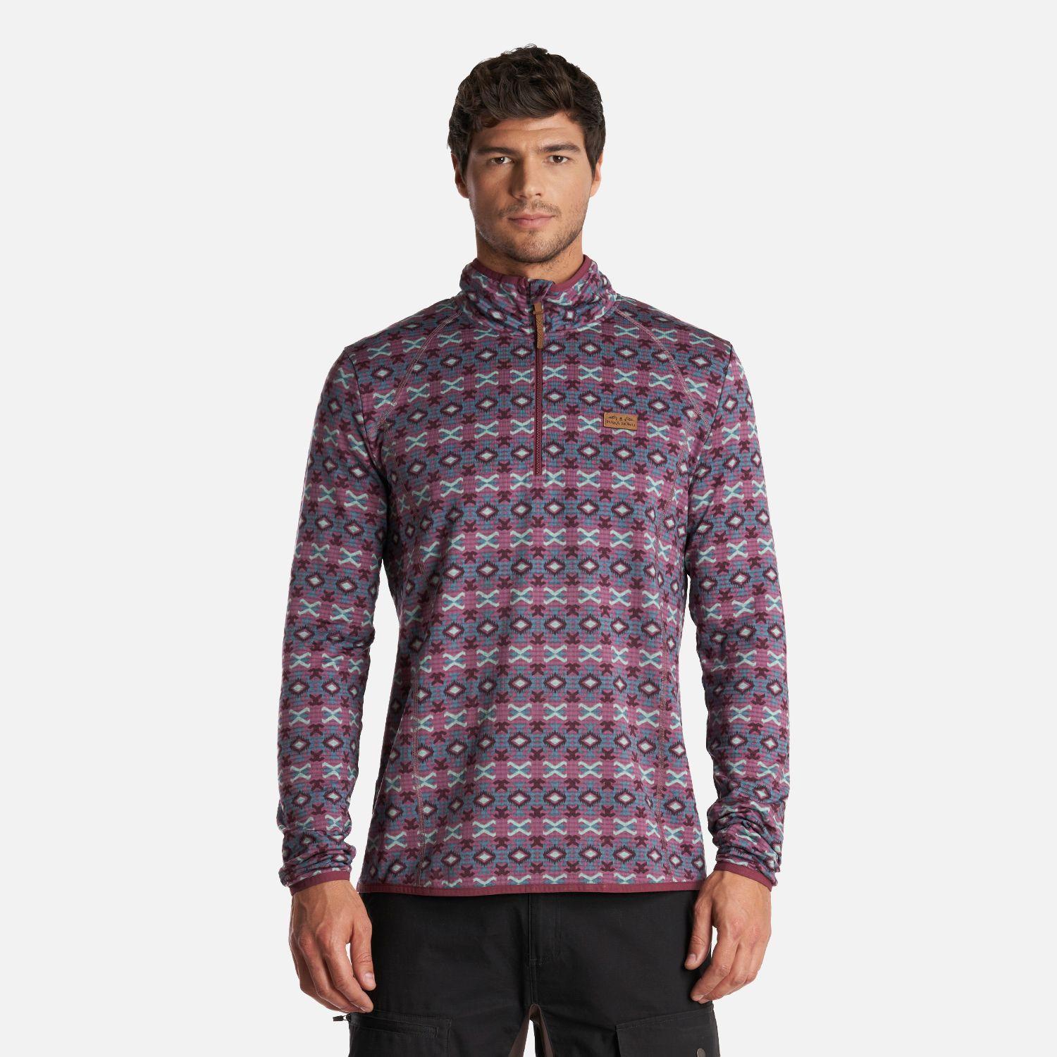 Poleron Hombre Taina Print Morado Haka Honu-1