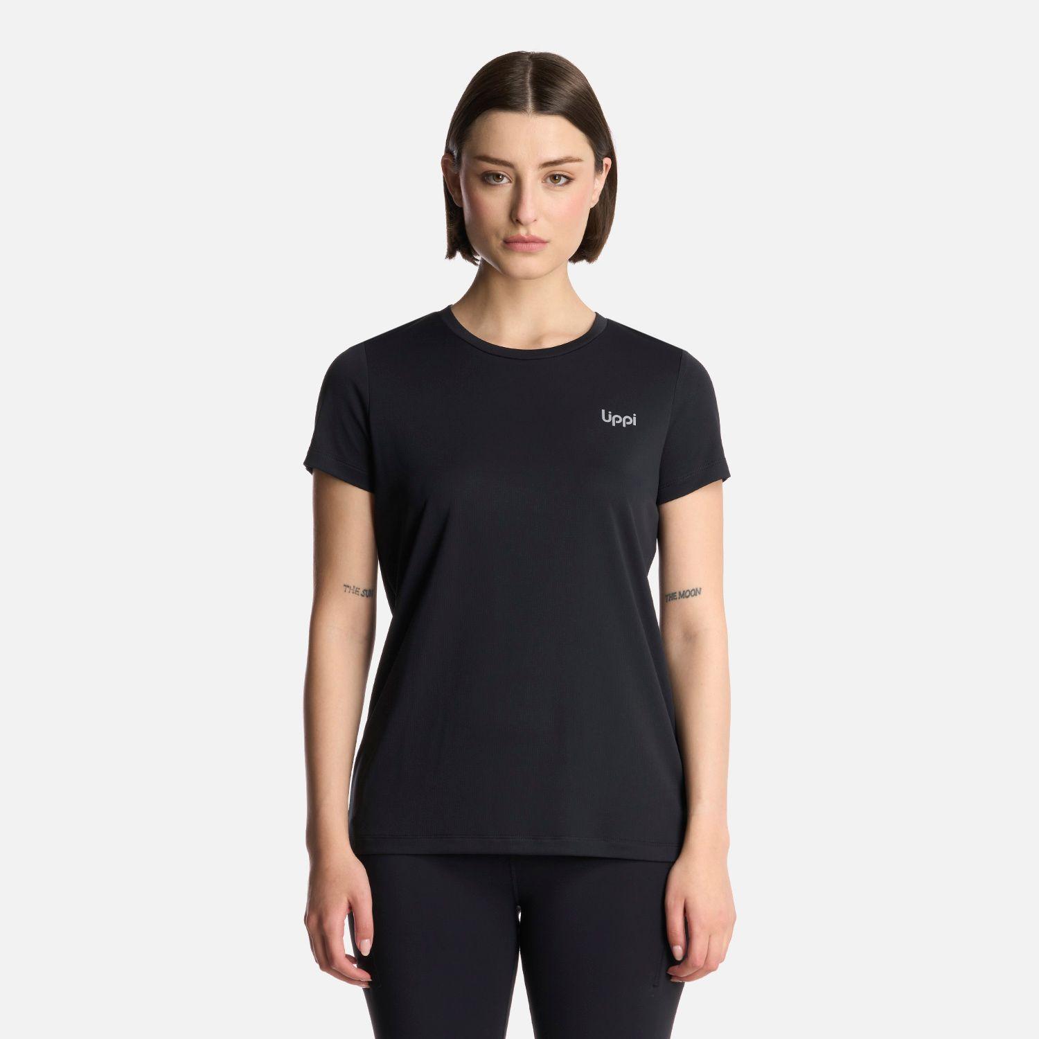 Polera Mujer Core Q-Dry T-Shirt Negro Lippi-0