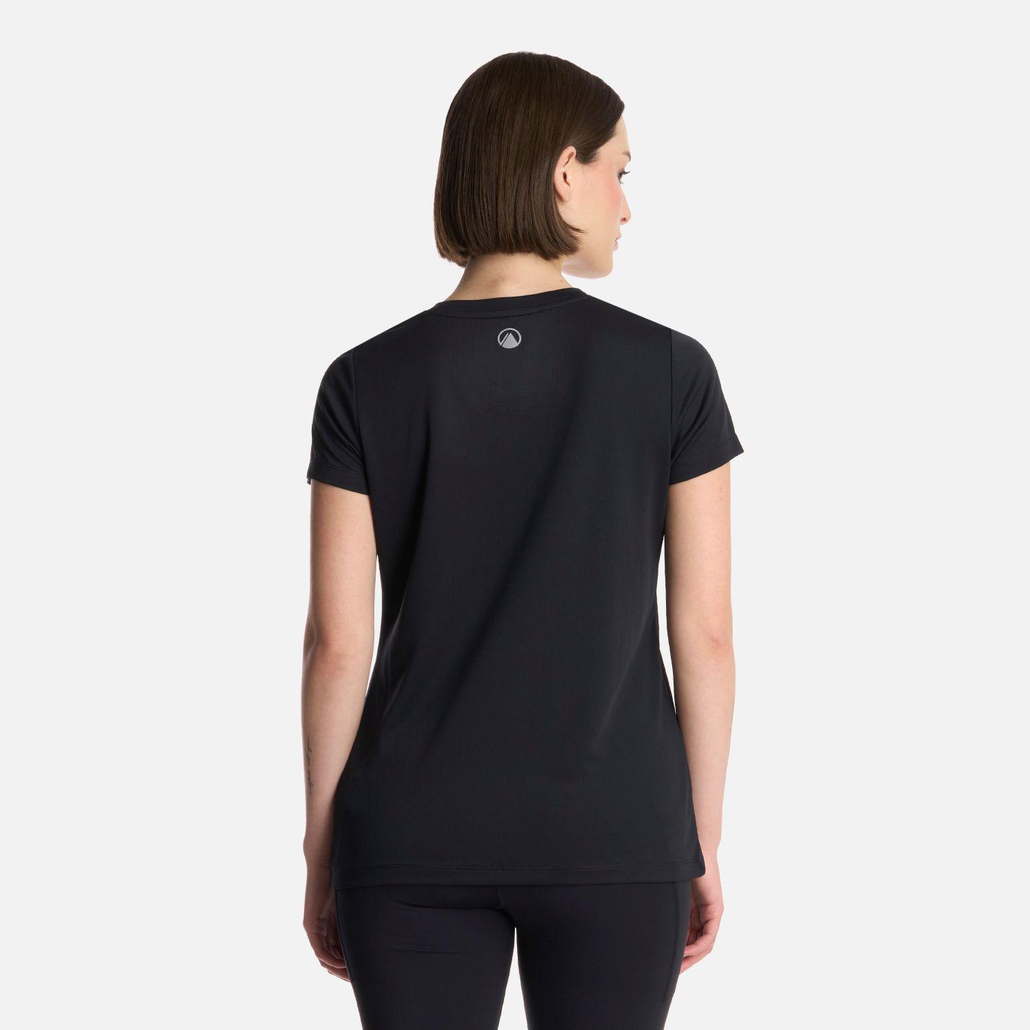 Polera Mujer Core Q-Dry T-Shirt Negro Lippi-2