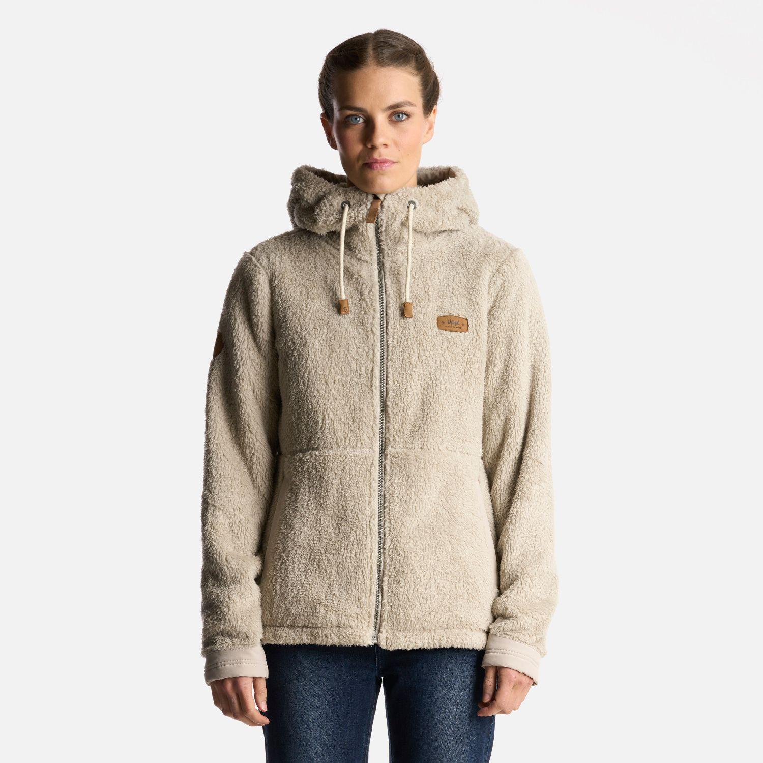 Chaqueta Mujer Bear Shaggy-Pro Hoody Jacket Beige Lippi-1