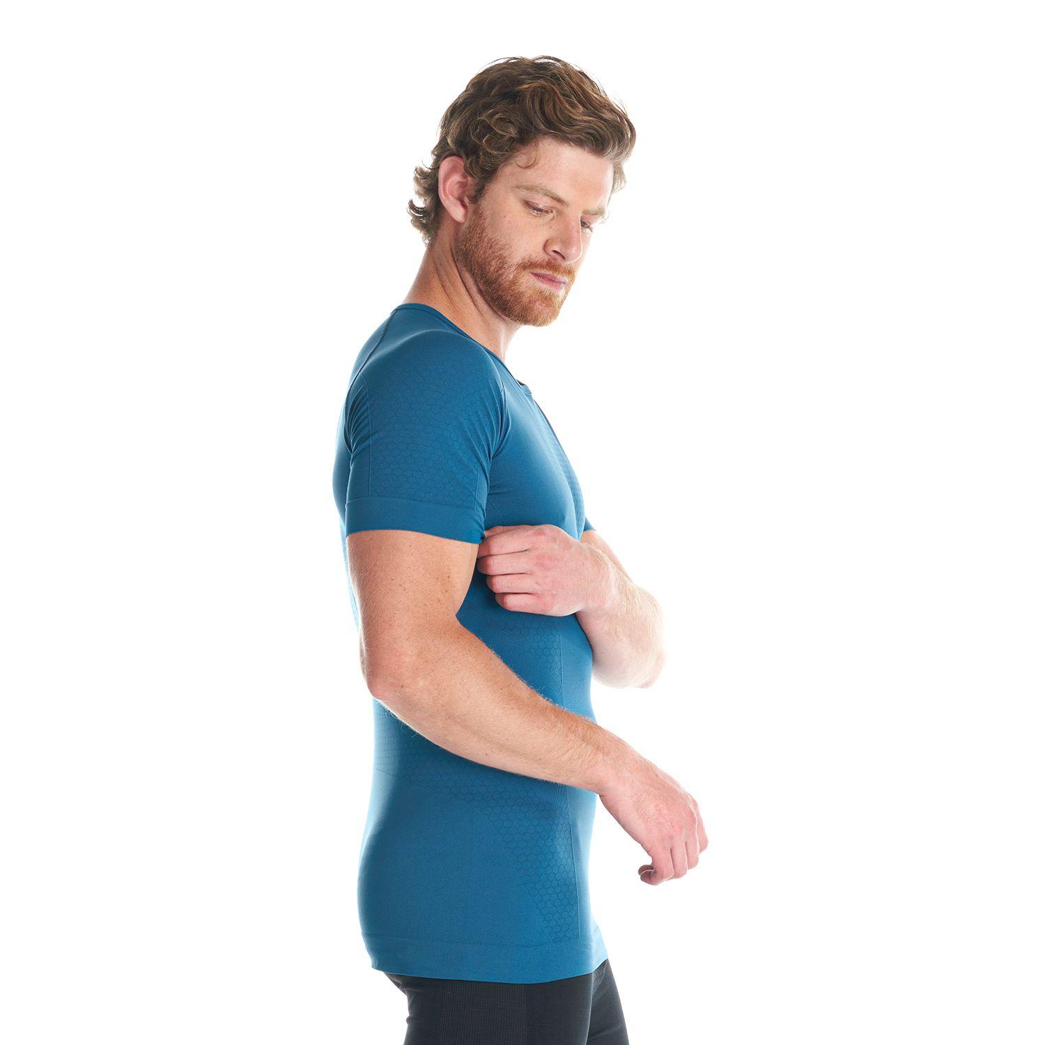 Primera Capa Hombre Skintec 1000 Seamless Short Sleeve Azul Lippi-3