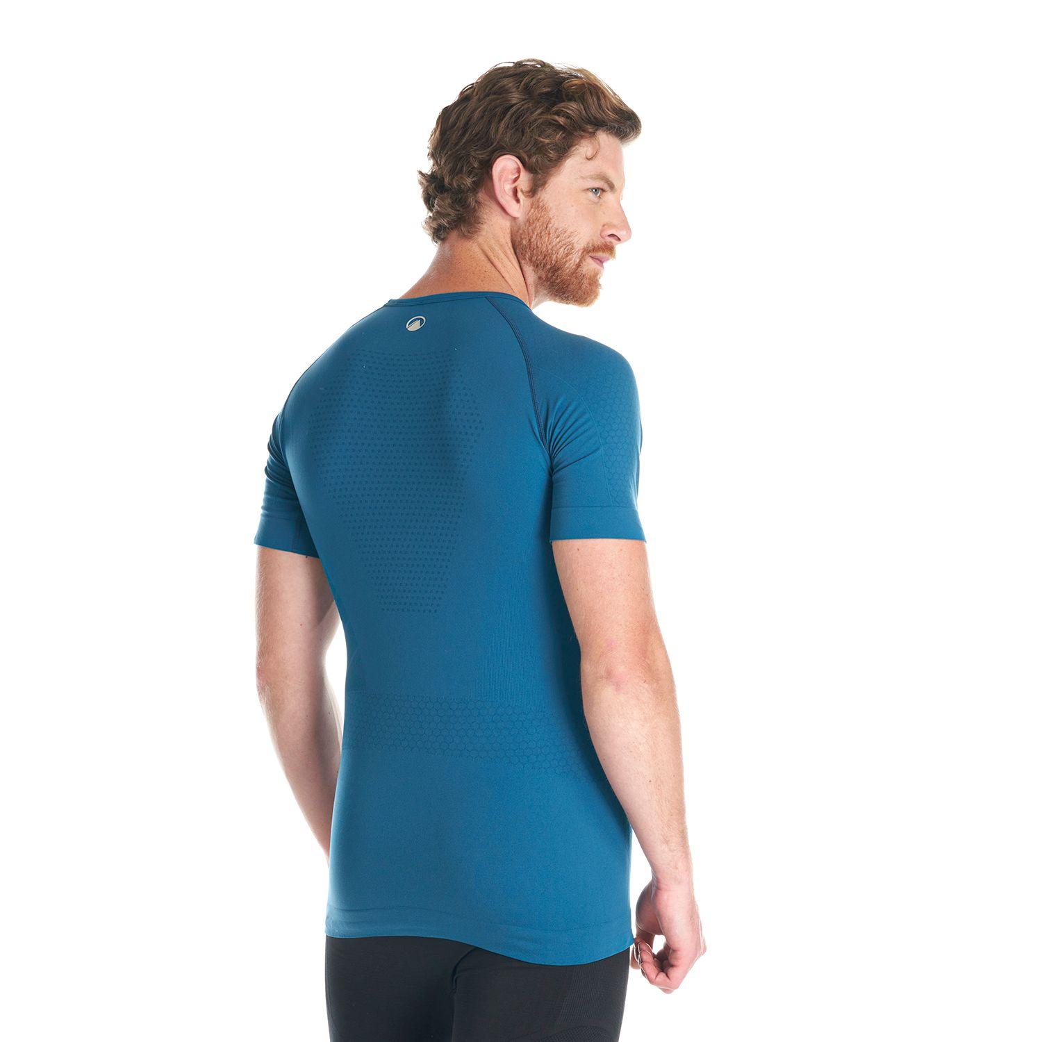 Primera Capa Hombre Skintec 1000 Seamless Short Sleeve Azul Lippi-4