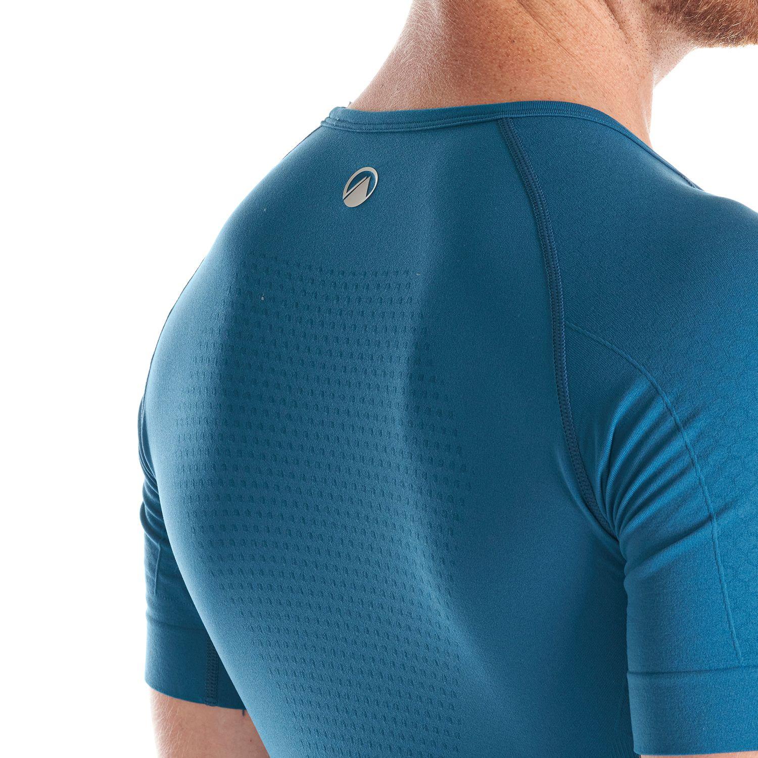 Primera Capa Hombre Skintec 1000 Seamless Short Sleeve Azul Lippi-7