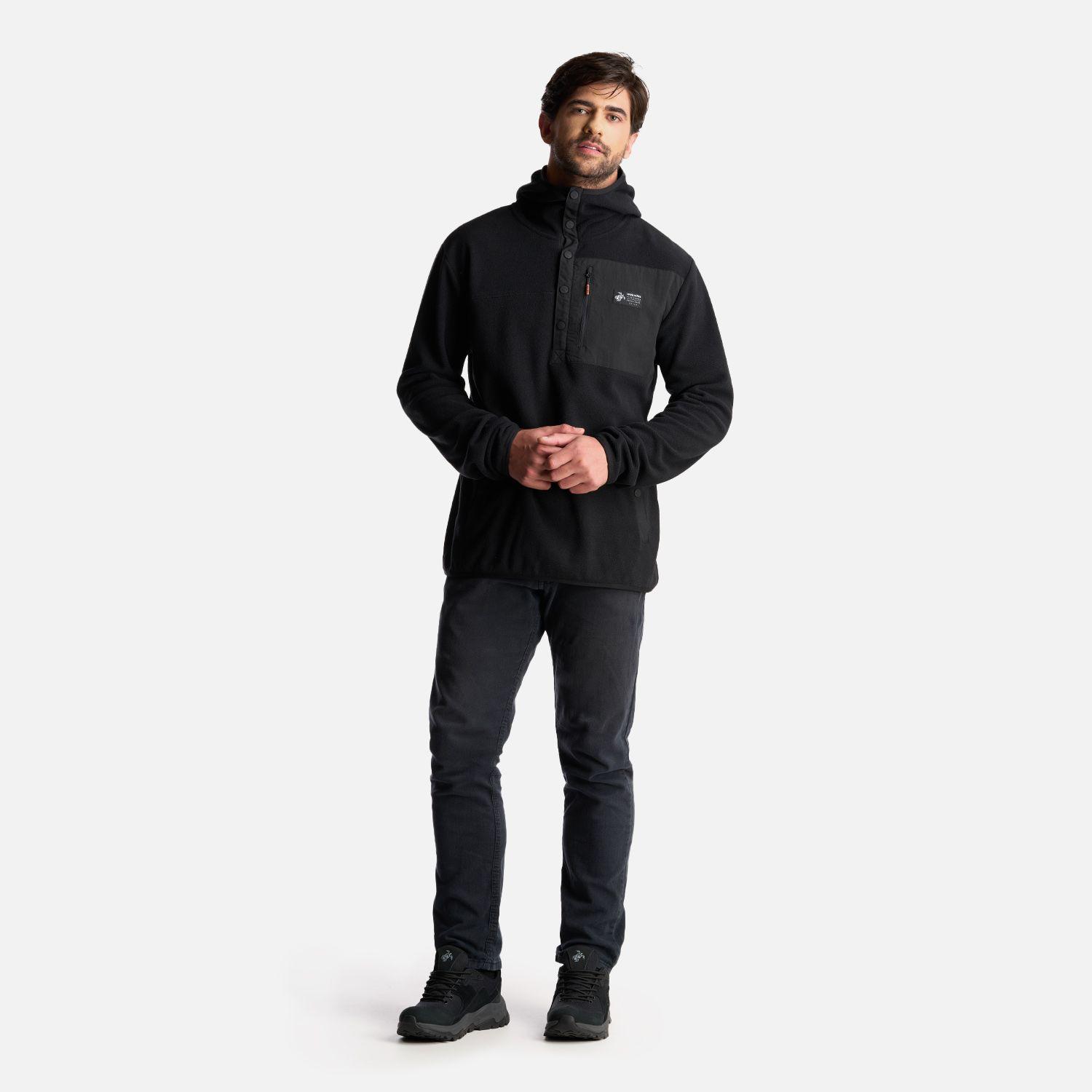 Poleron Hombre Tokerau Hoodie Negro Haka Honu-7