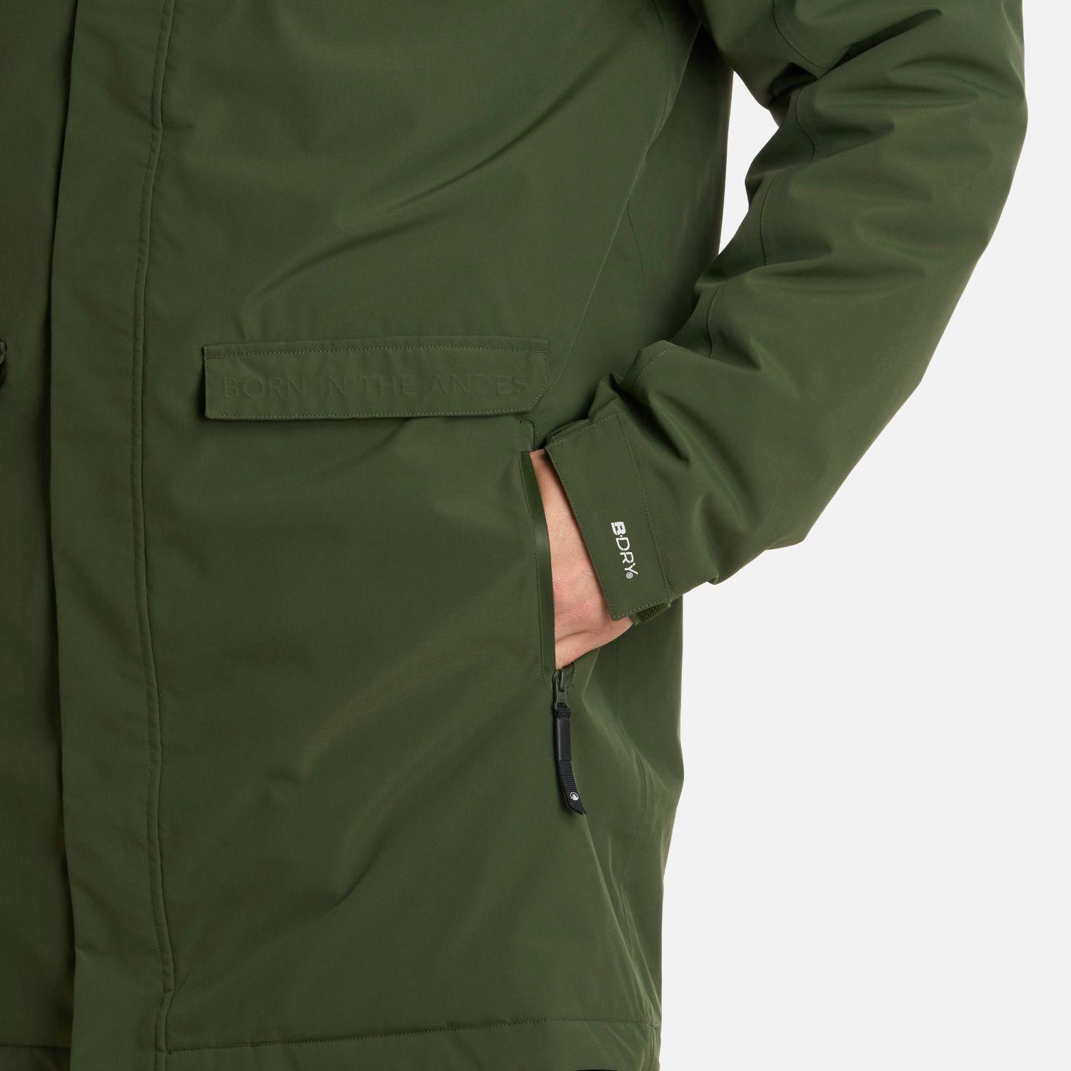 Chaqueta Hombre Mountains Live BDry DownLong Verde Lippi I25-6