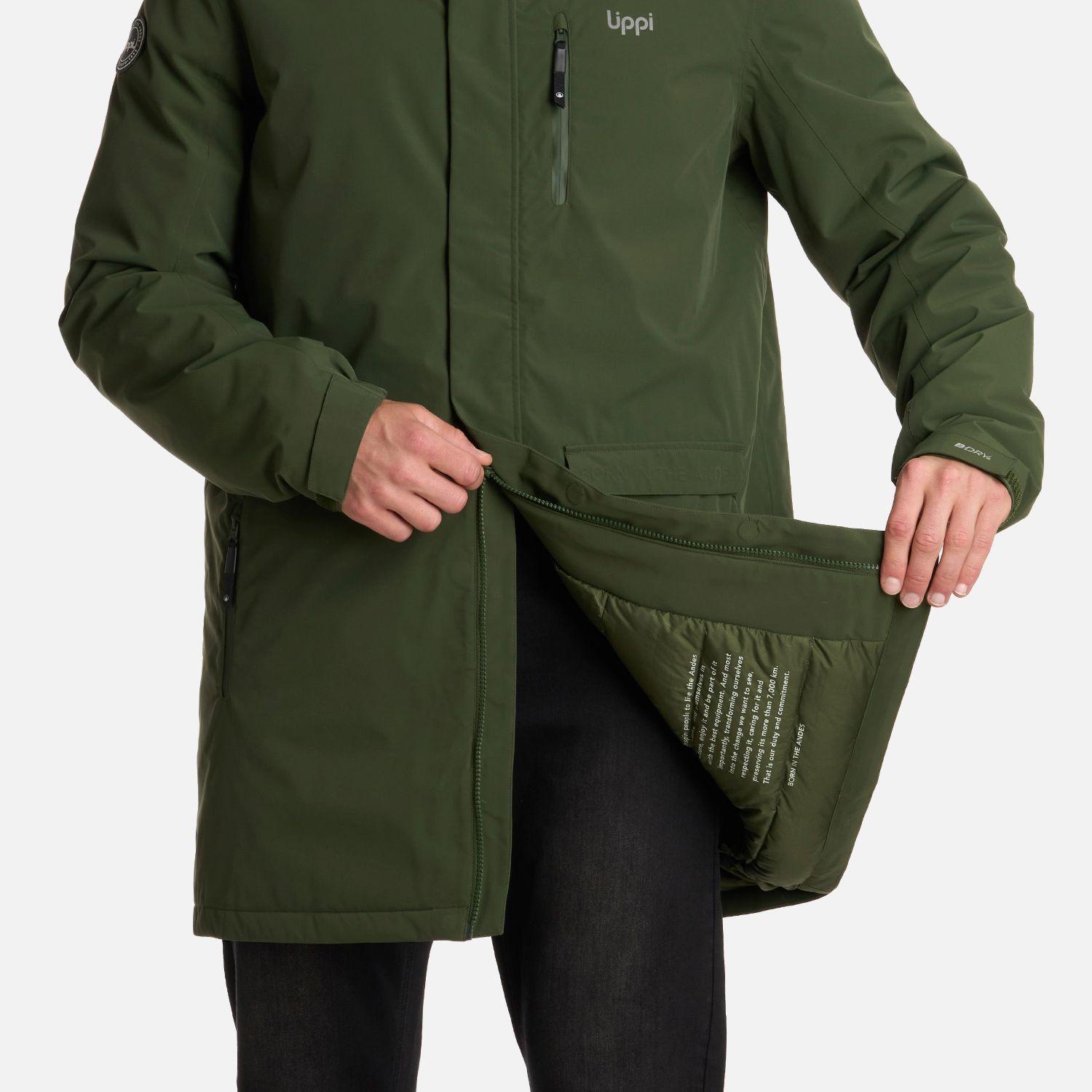 Chaqueta Hombre Mountains Live BDry DownLong Verde Lippi I25-7