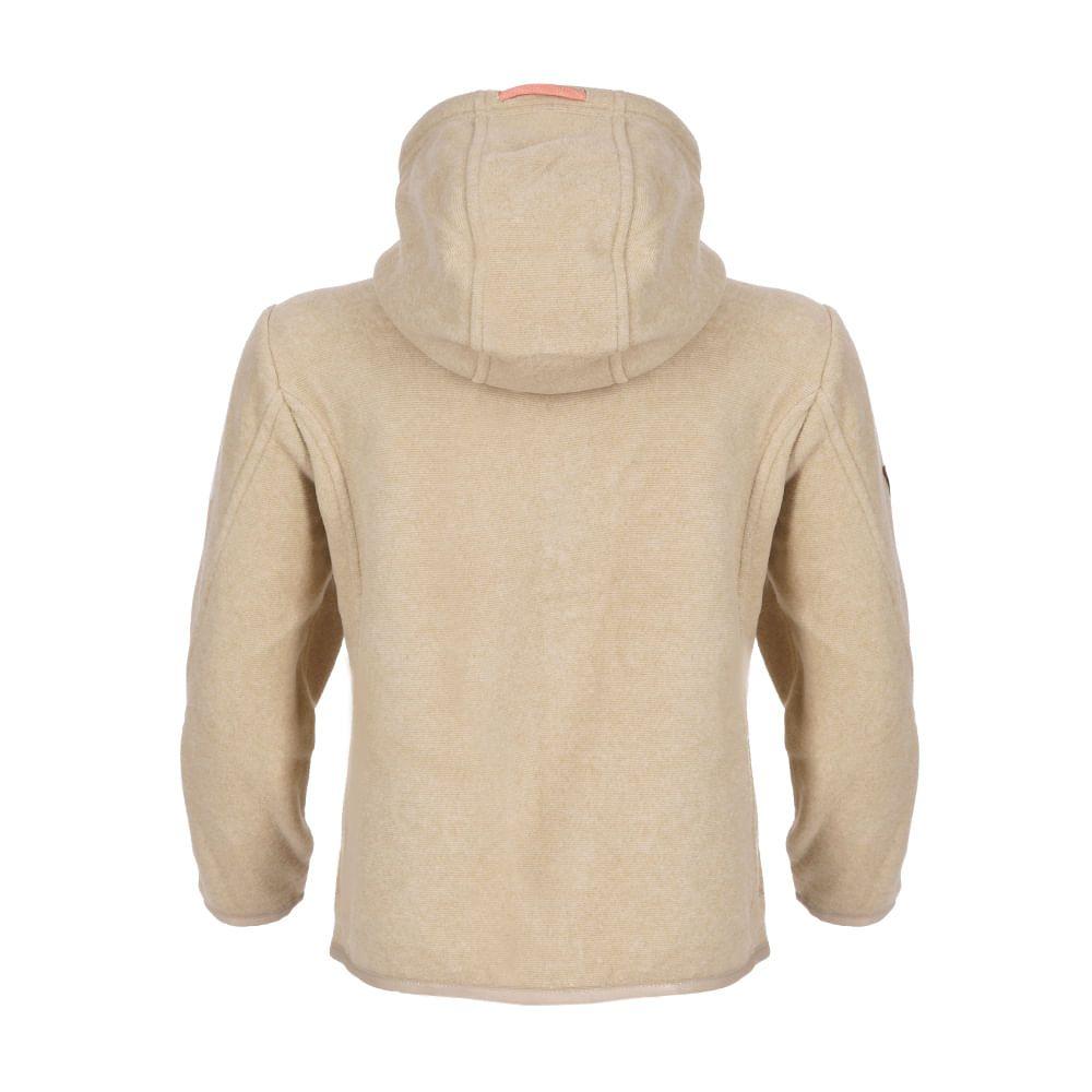 Poleron Niña Stripes Nano-F Full Zip Crema Lippi-1