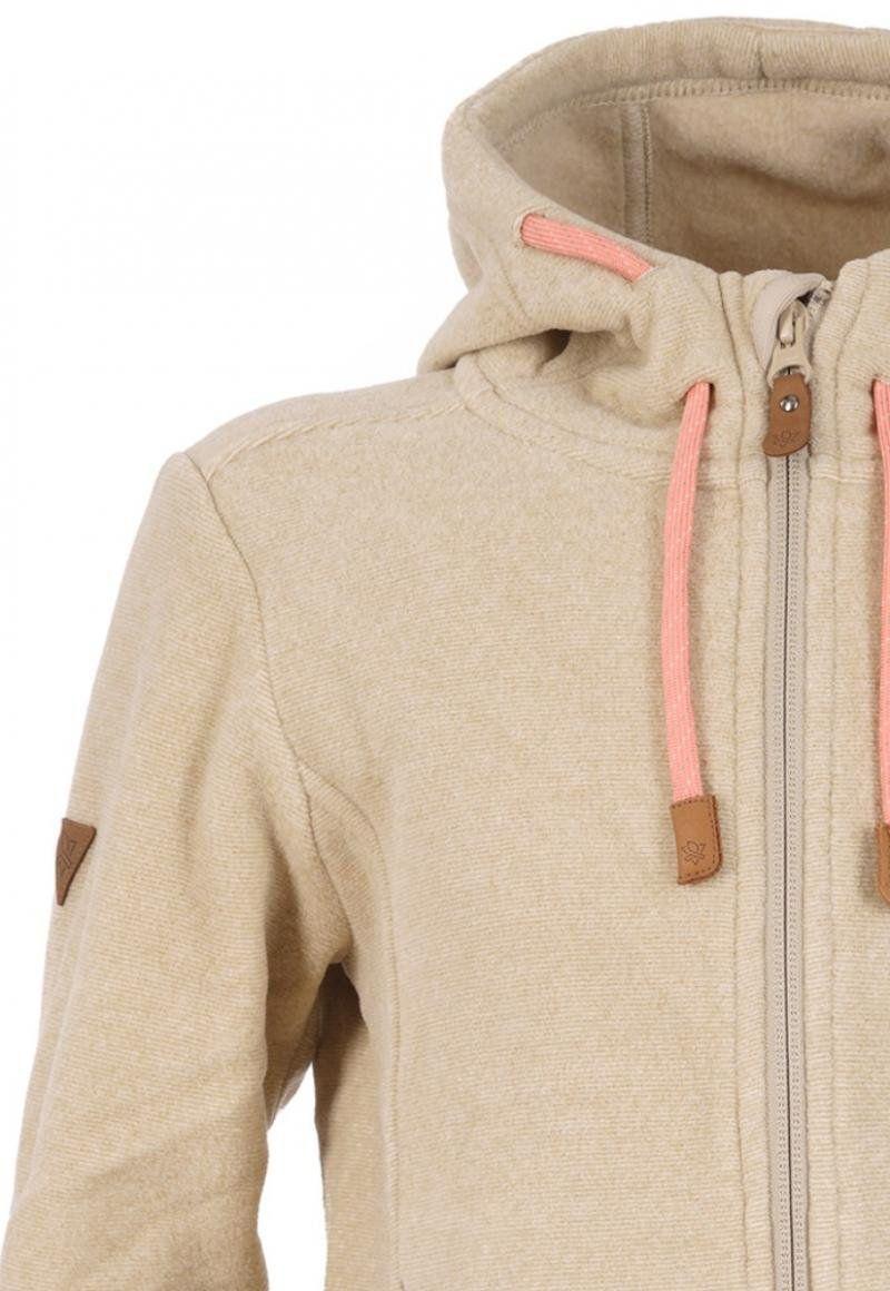 Poleron Niña Stripes Nano-F Full Zip Crema Lippi-4