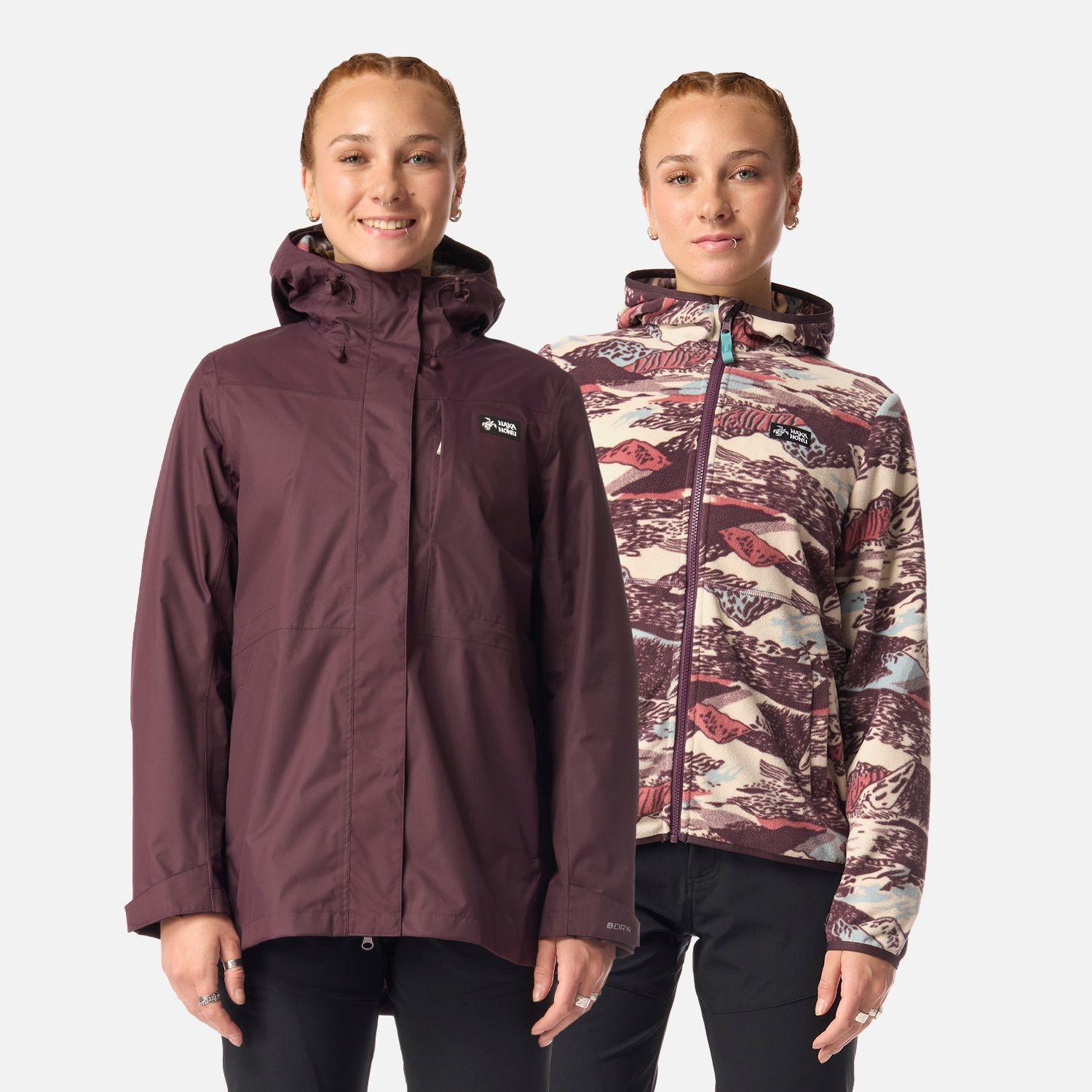 Chaqueta Mujer Corteza Burdeo Haka Honu I26-0