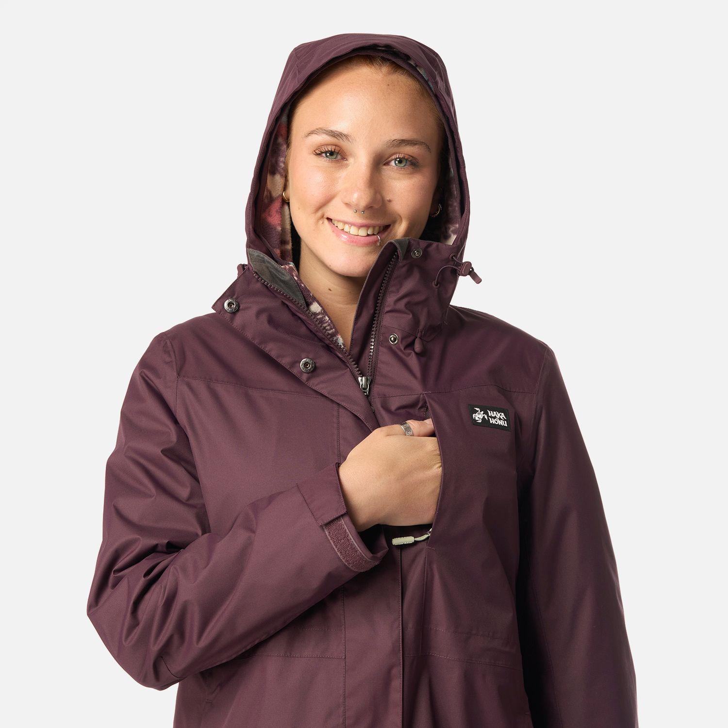 Chaqueta Mujer Corteza Burdeo Haka Honu I26-3