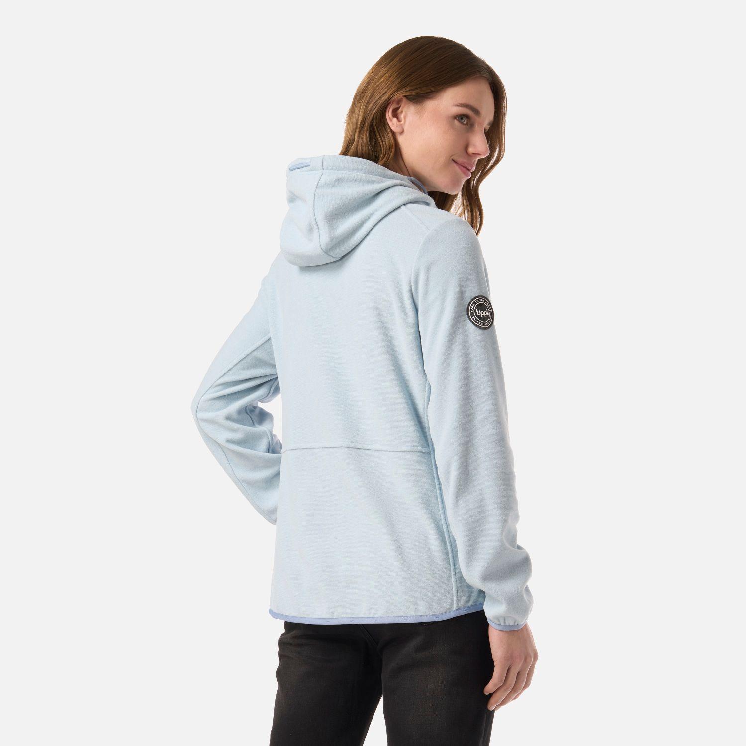 Polar Mujer Stripes Nano-F Full Zip Hoody Celeste Lippi-2