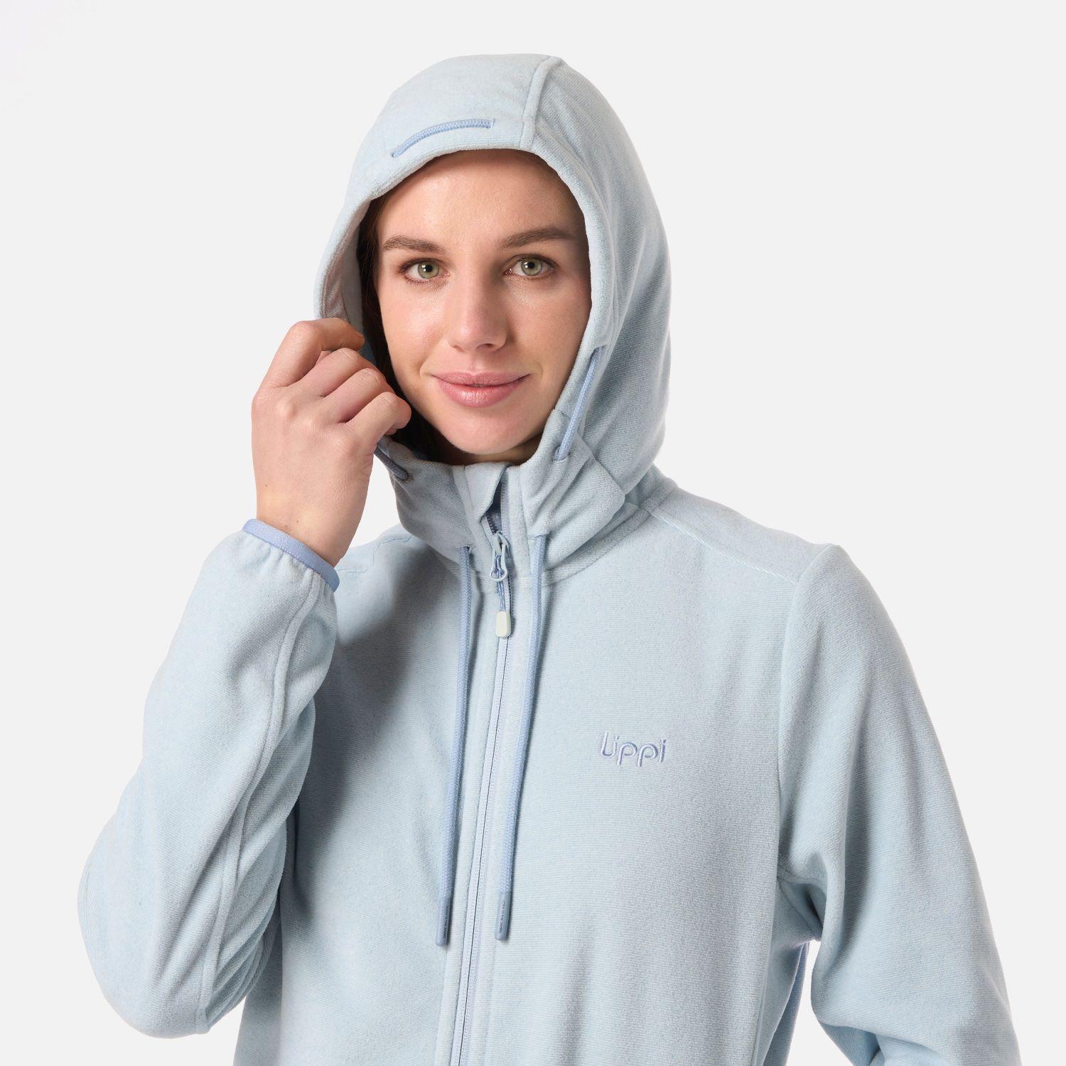 Polar Mujer Stripes Nano-F Full Zip Hoody Celeste Lippi-3