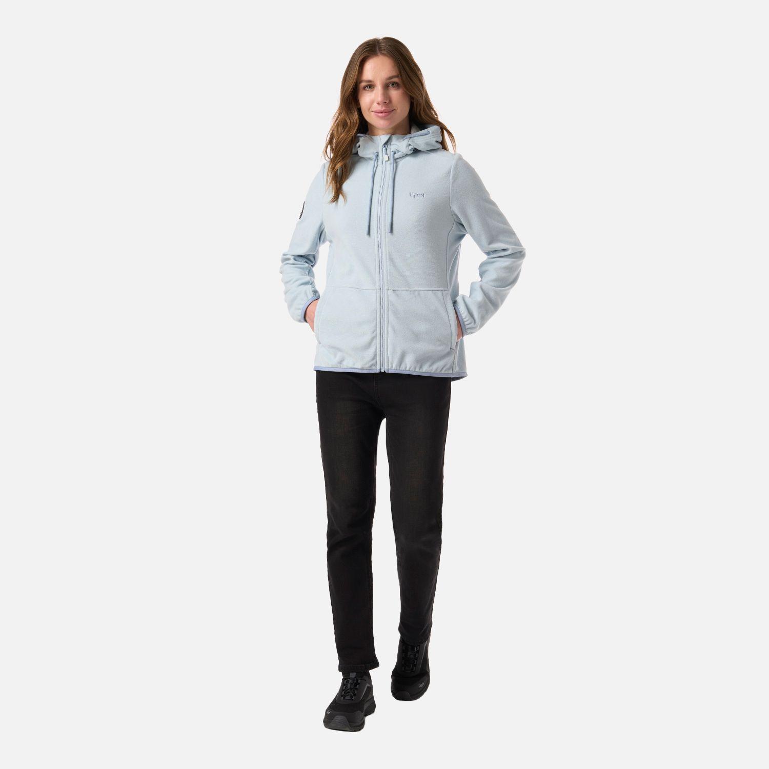 Polar Mujer Stripes Nano-F Full Zip Hoody Celeste Lippi-5