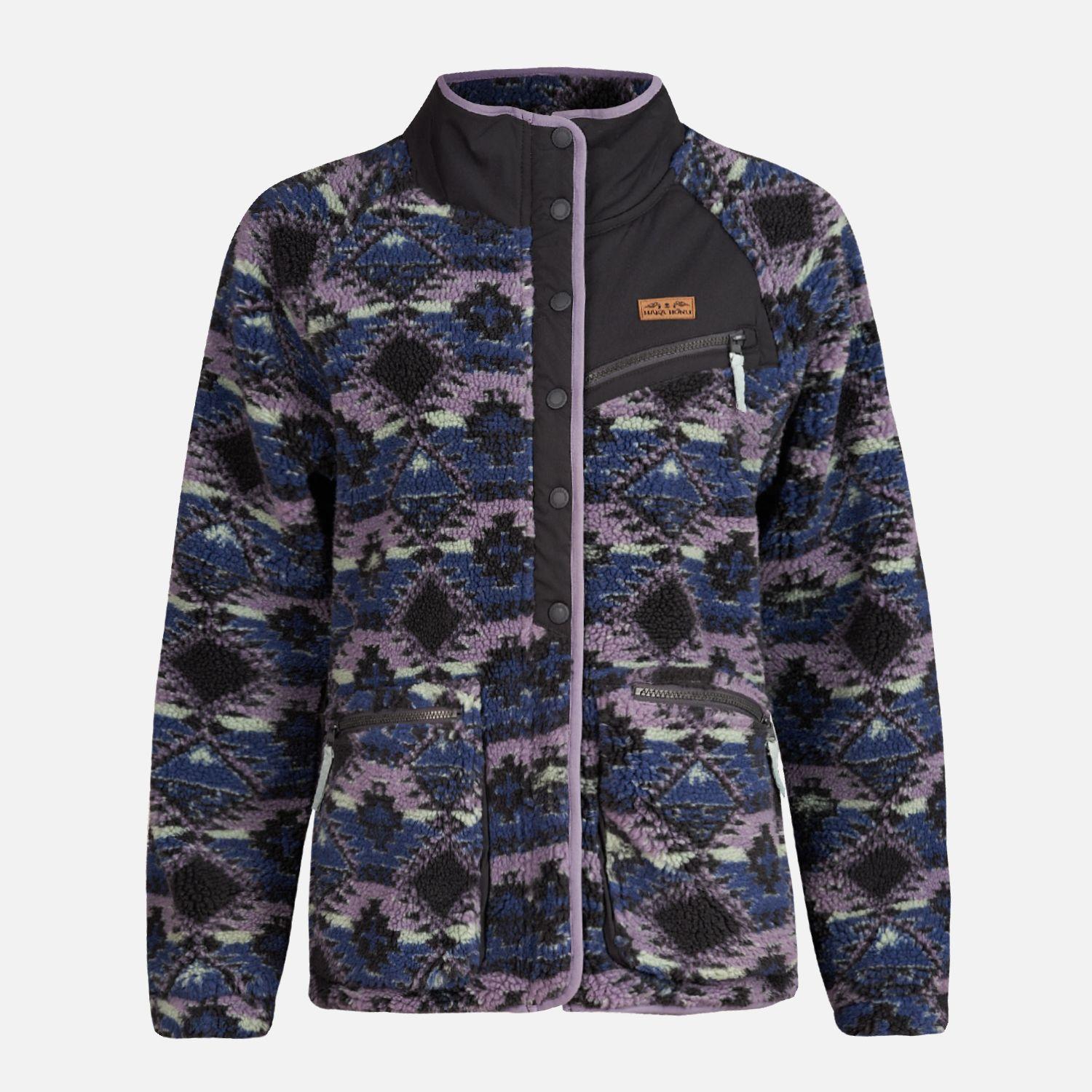 Chaqueta Mujer Zip-Porrito Print Malva Haka Honu-4