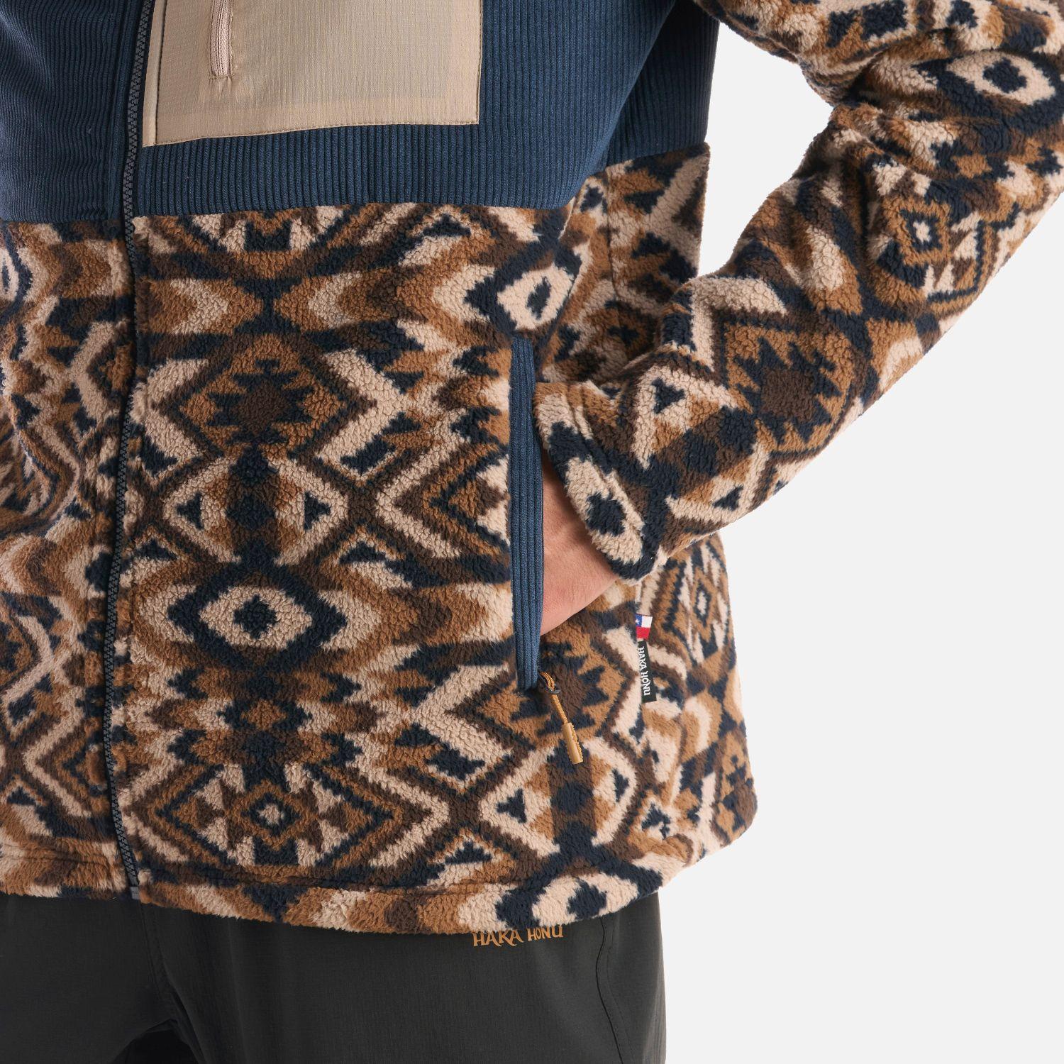 Polerón Hombre Puerto Print Azul Noche Haka Honu I25-4