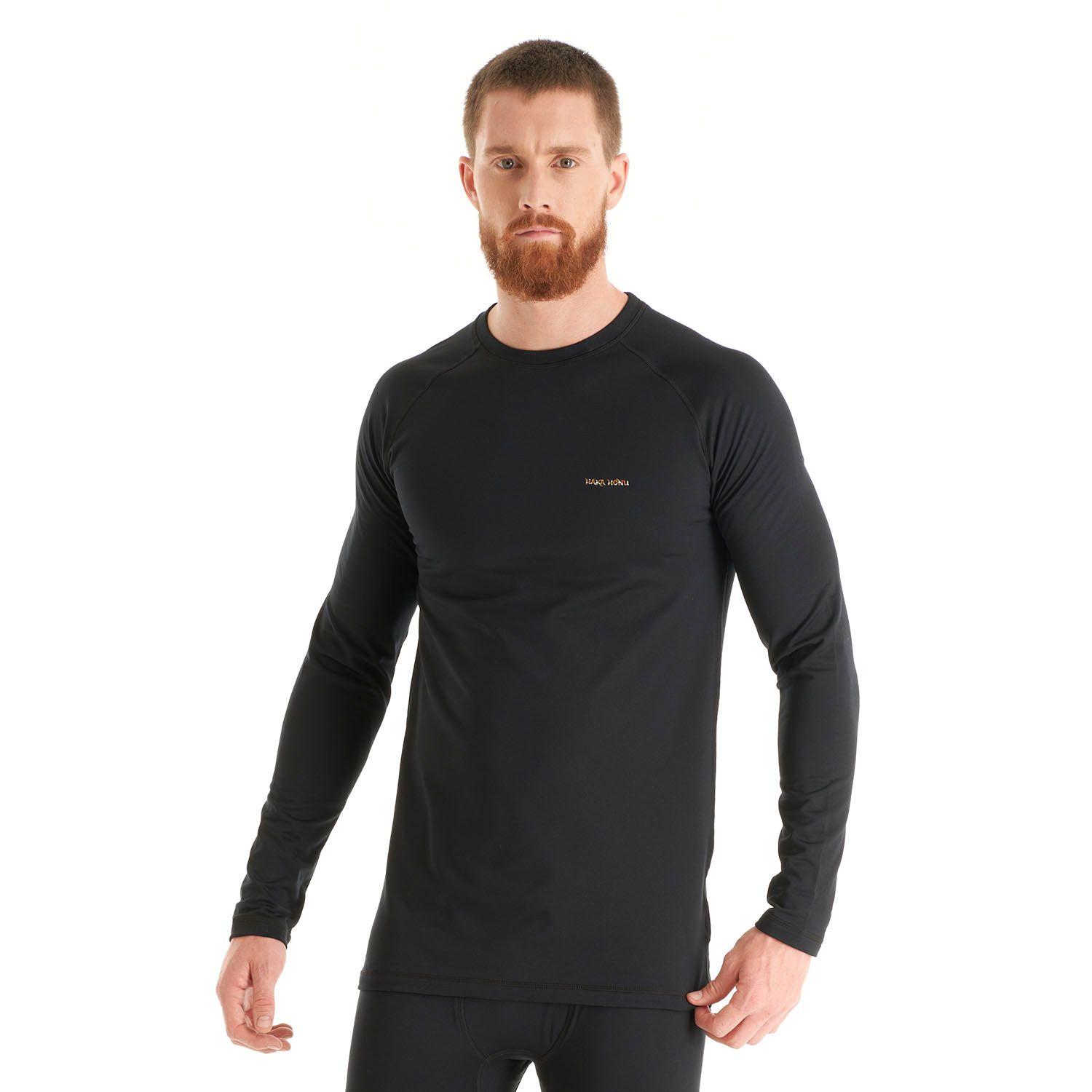 Primera Capa Hombre Huemul Top Negro Haka Honu V23-1