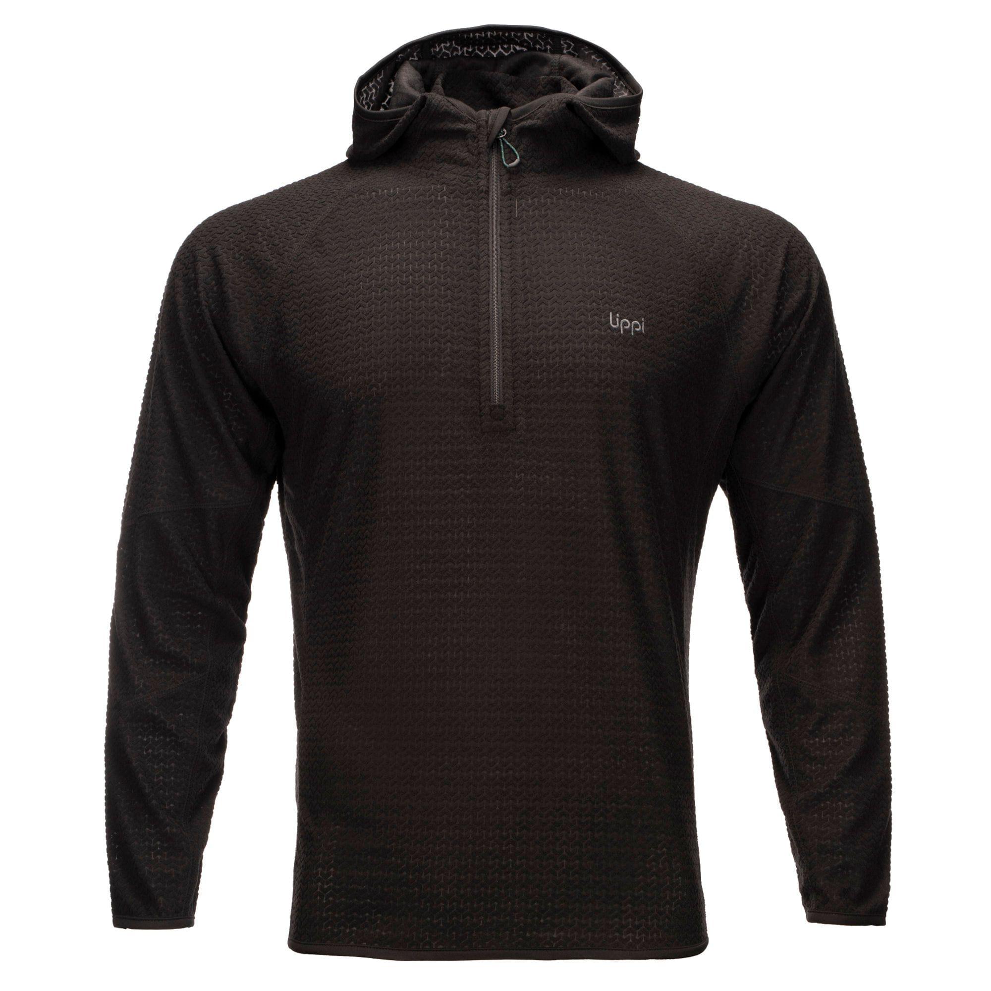 Poleron Hombre Jacaranda Nano-F 14 Zip Hoody Negro Lippi V20-0