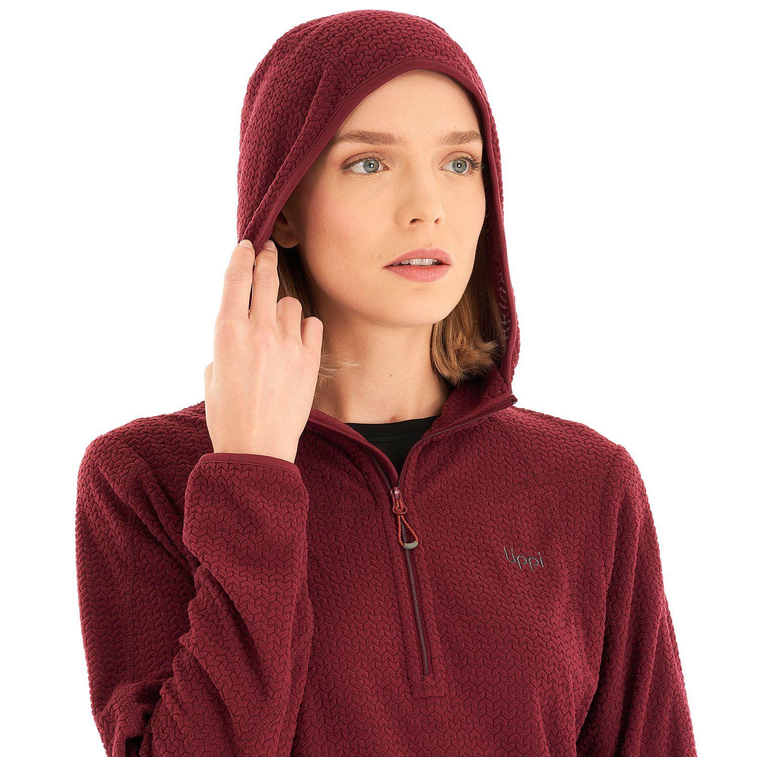 Poleron Mujer Jacaranda Nano-F 14 Zip Hoody Frambuesa Lippi V23-6