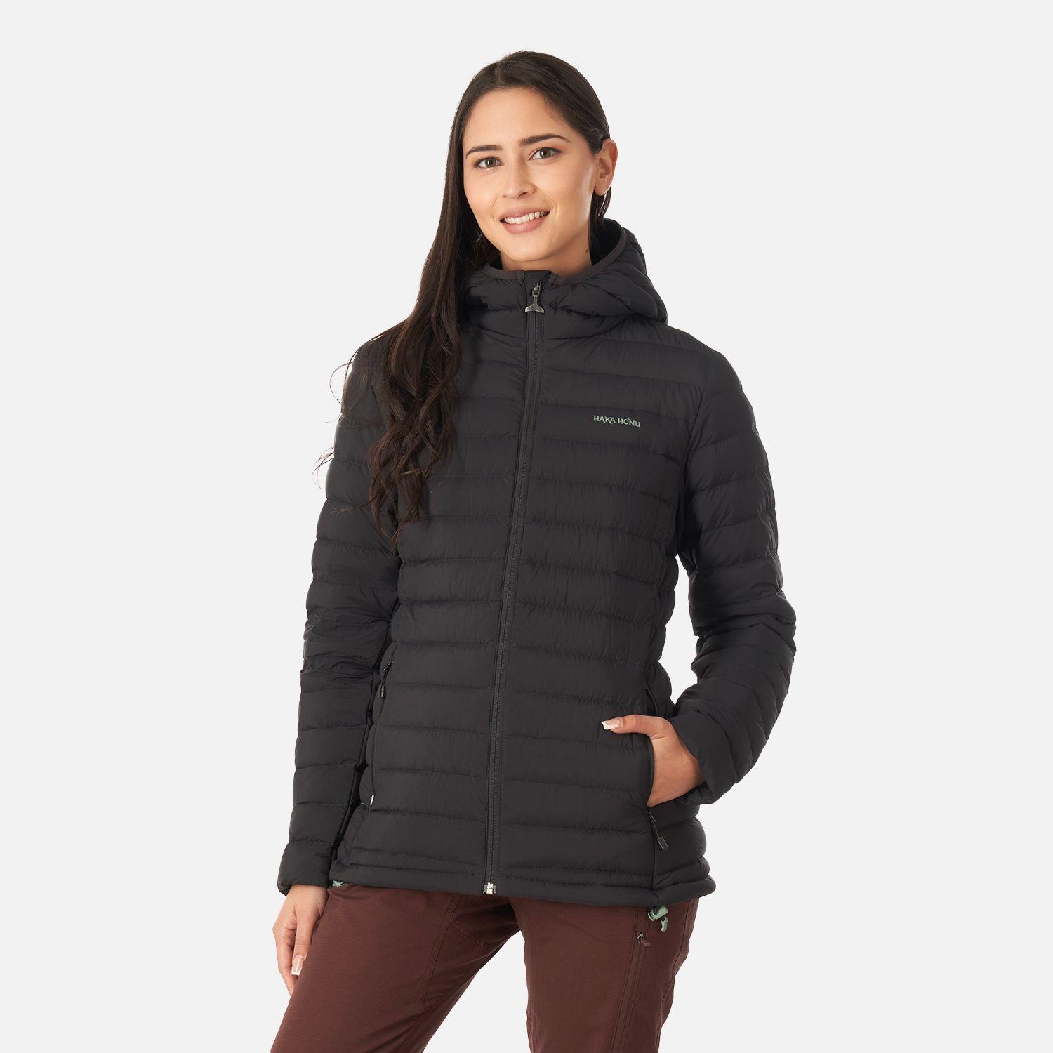 Chaqueta Mujer Infiernillo Con Gorro Negro Haka Honu I22-1
