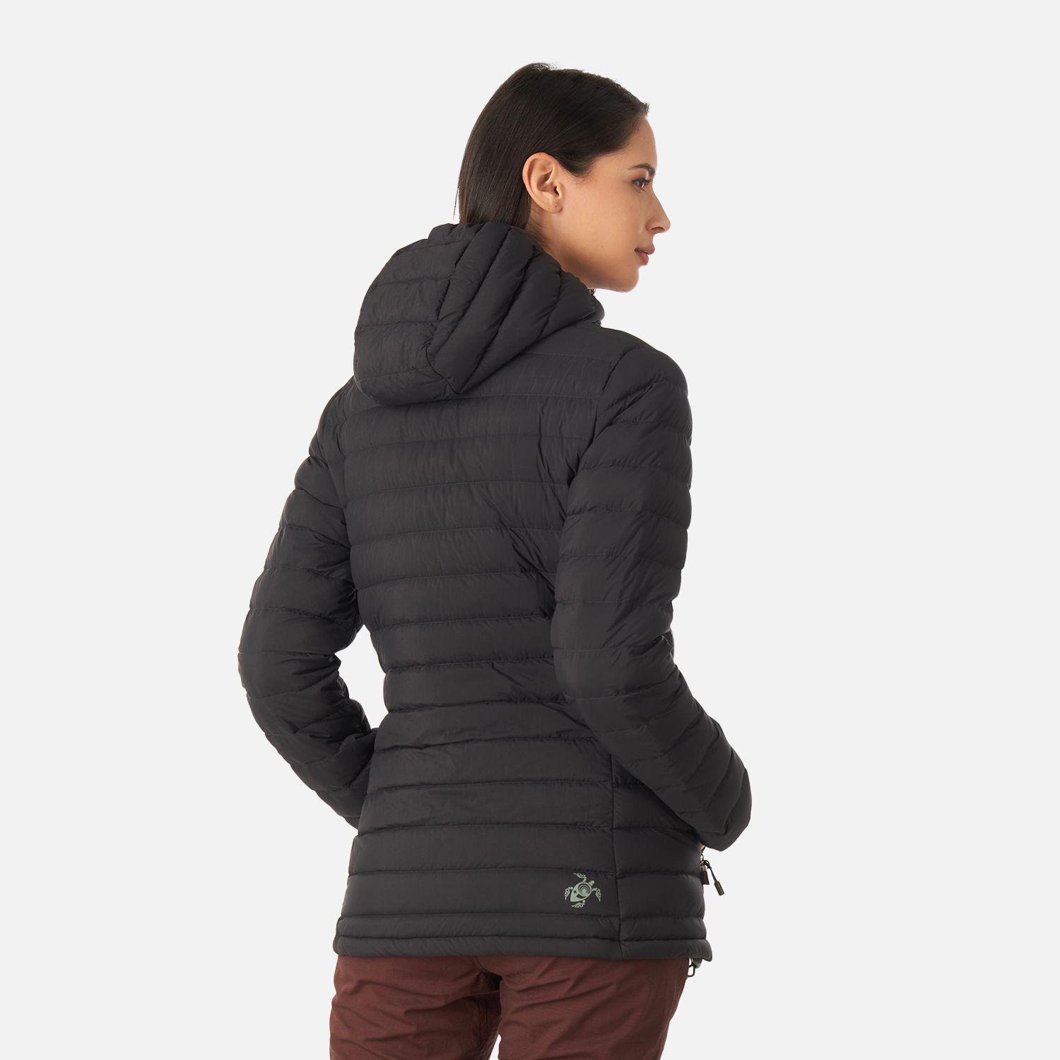 Chaqueta Mujer Infiernillo Con Gorro Negro Haka Honu I22-2