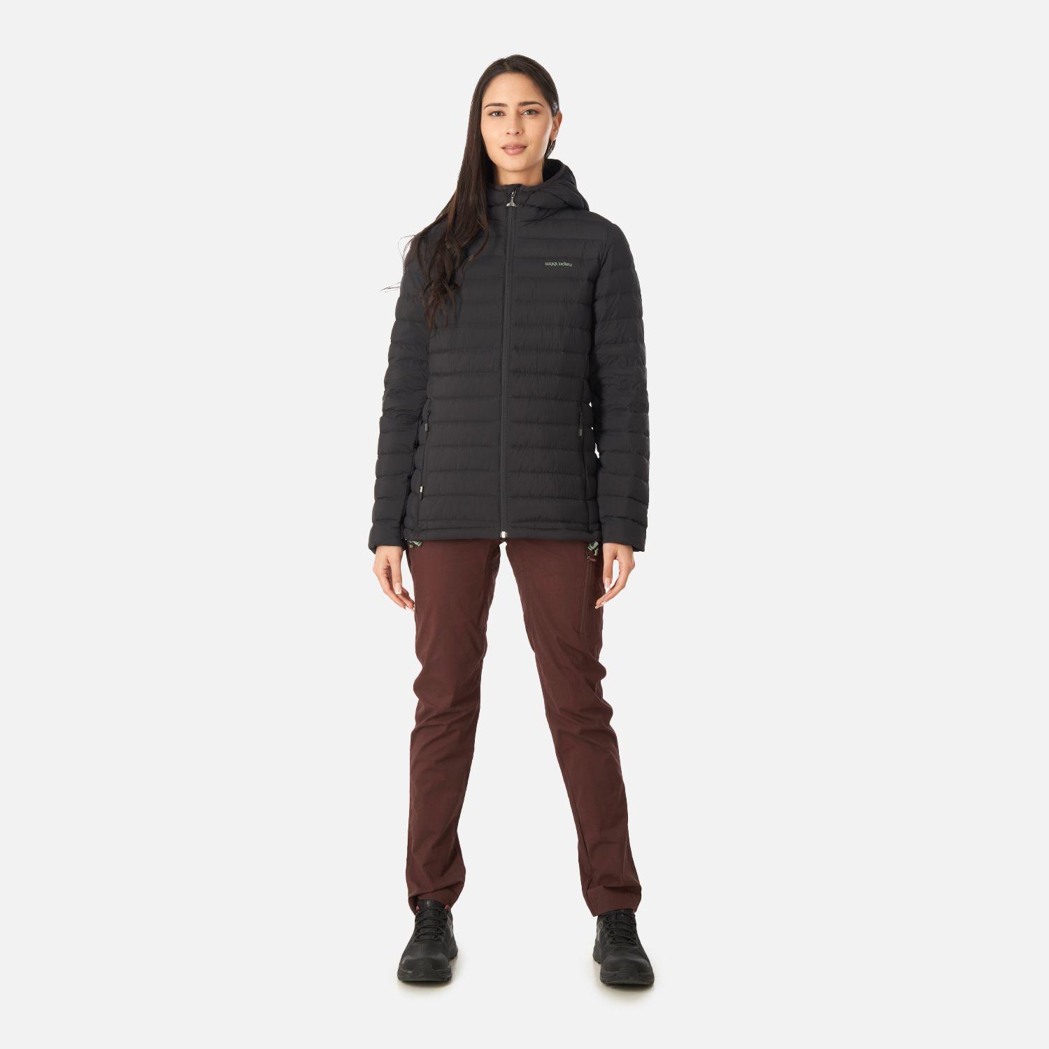 Chaqueta Mujer Infiernillo Con Gorro Negro Haka Honu I22-5