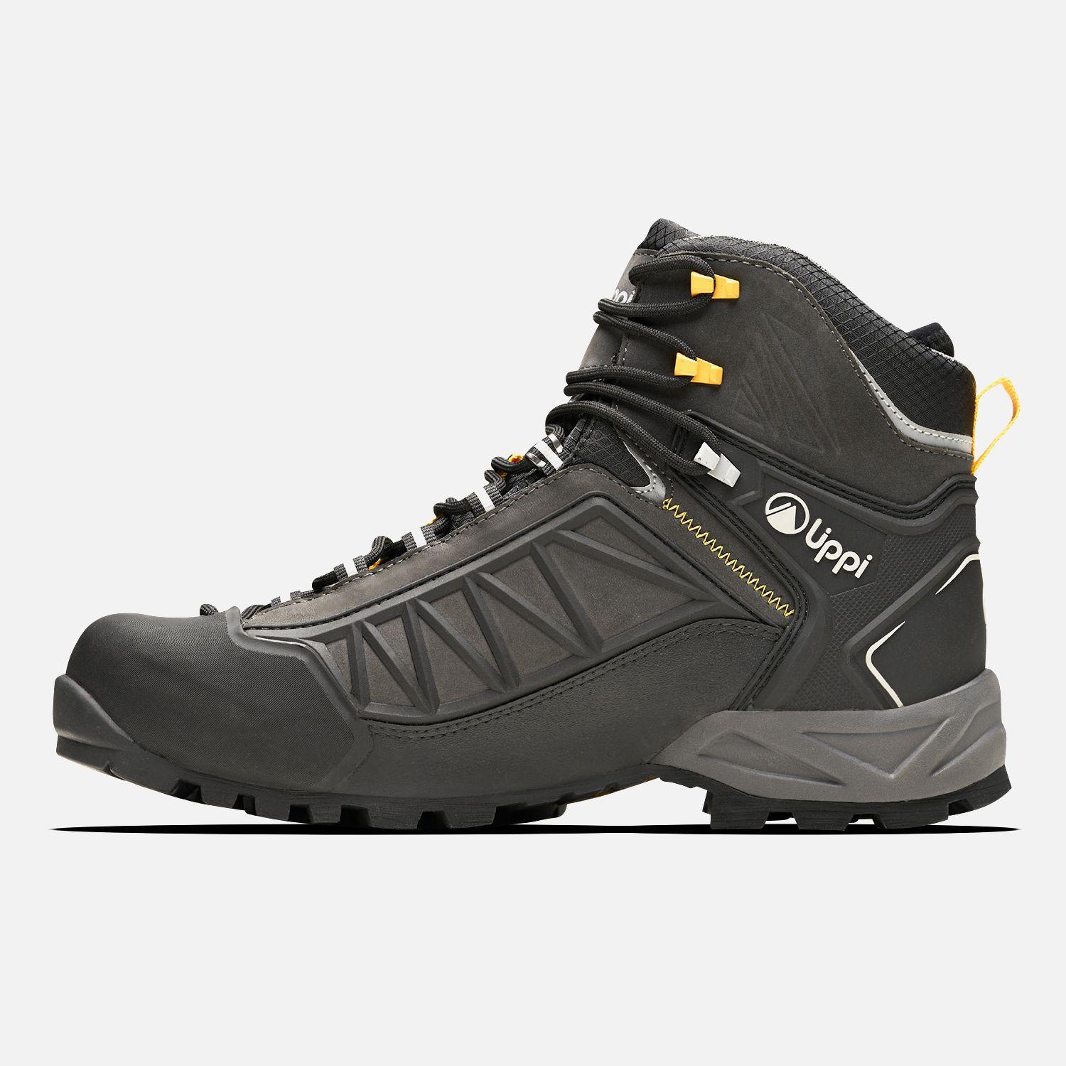 Botín Hombre Bravo Evo Gris Oscuro Amarillo Lippi TT23-1