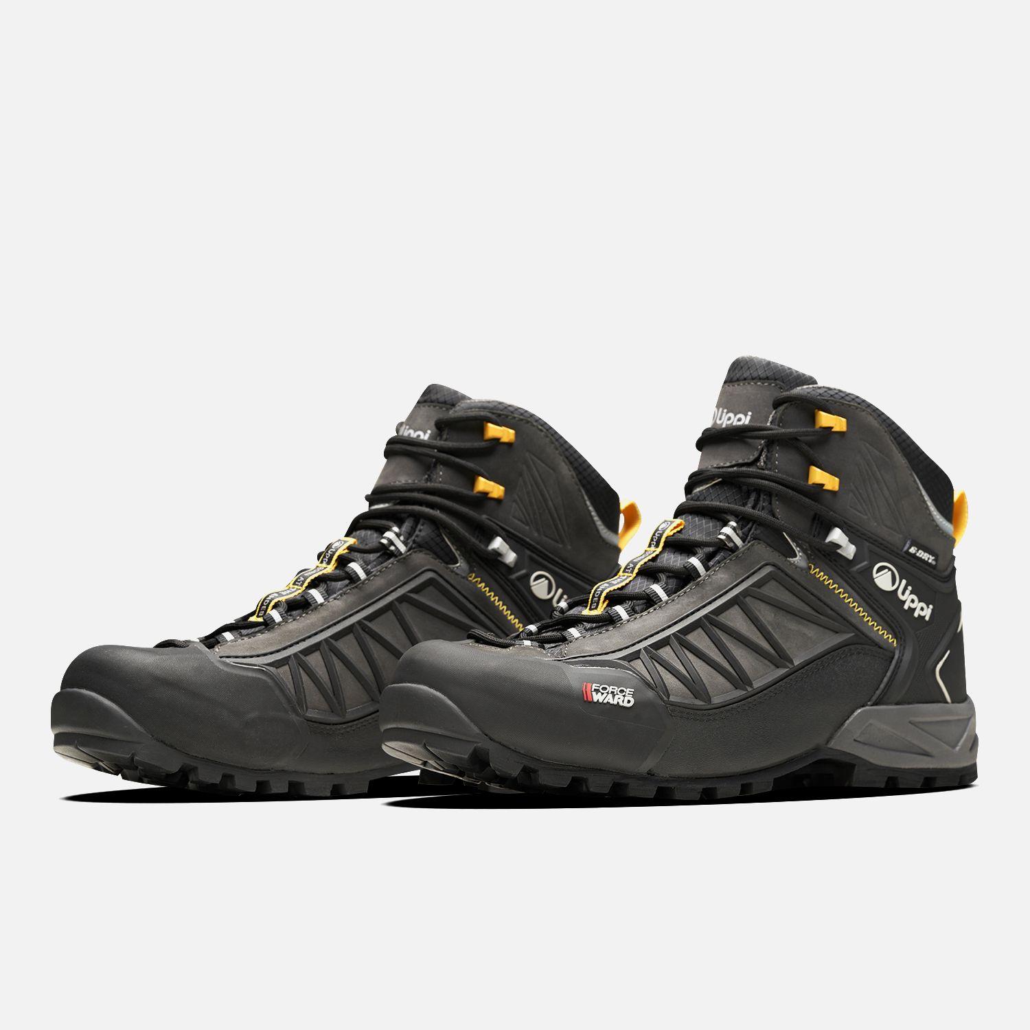Botín Hombre Bravo Evo Gris Oscuro Amarillo Lippi TT23-3