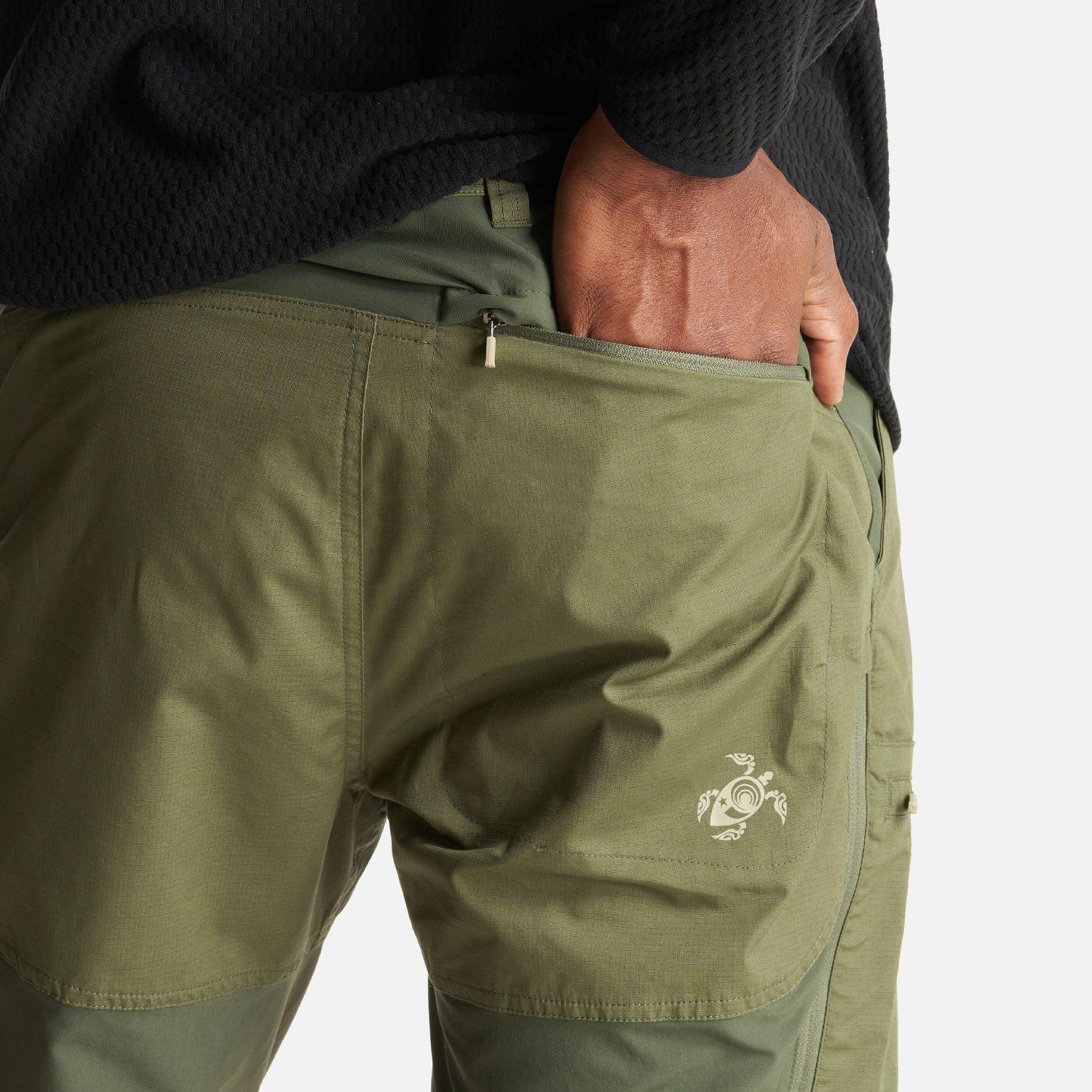 Pantalon Hombre Boina Negra Verde Militar Haka Honu I23-8