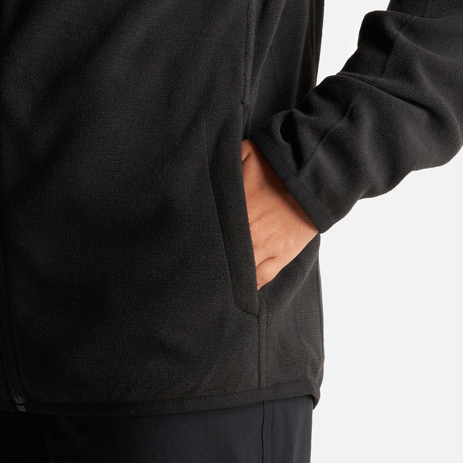 Poleron Teen Girl Stripes Nano-F Full Zip Hoody Negro Lippi I23-5