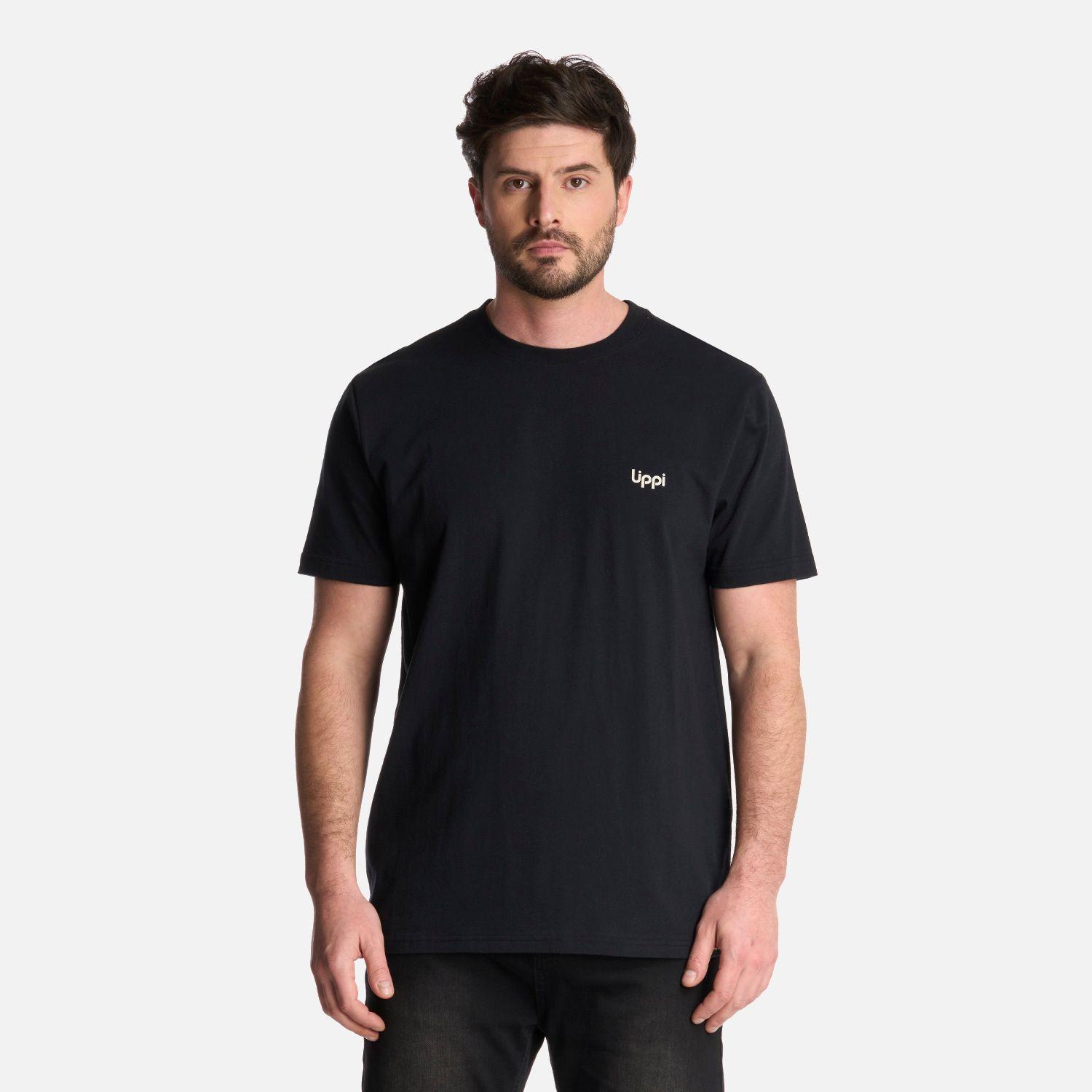 Polera Hombre Up on the Mountain T-Shirt Negro Lippi-0