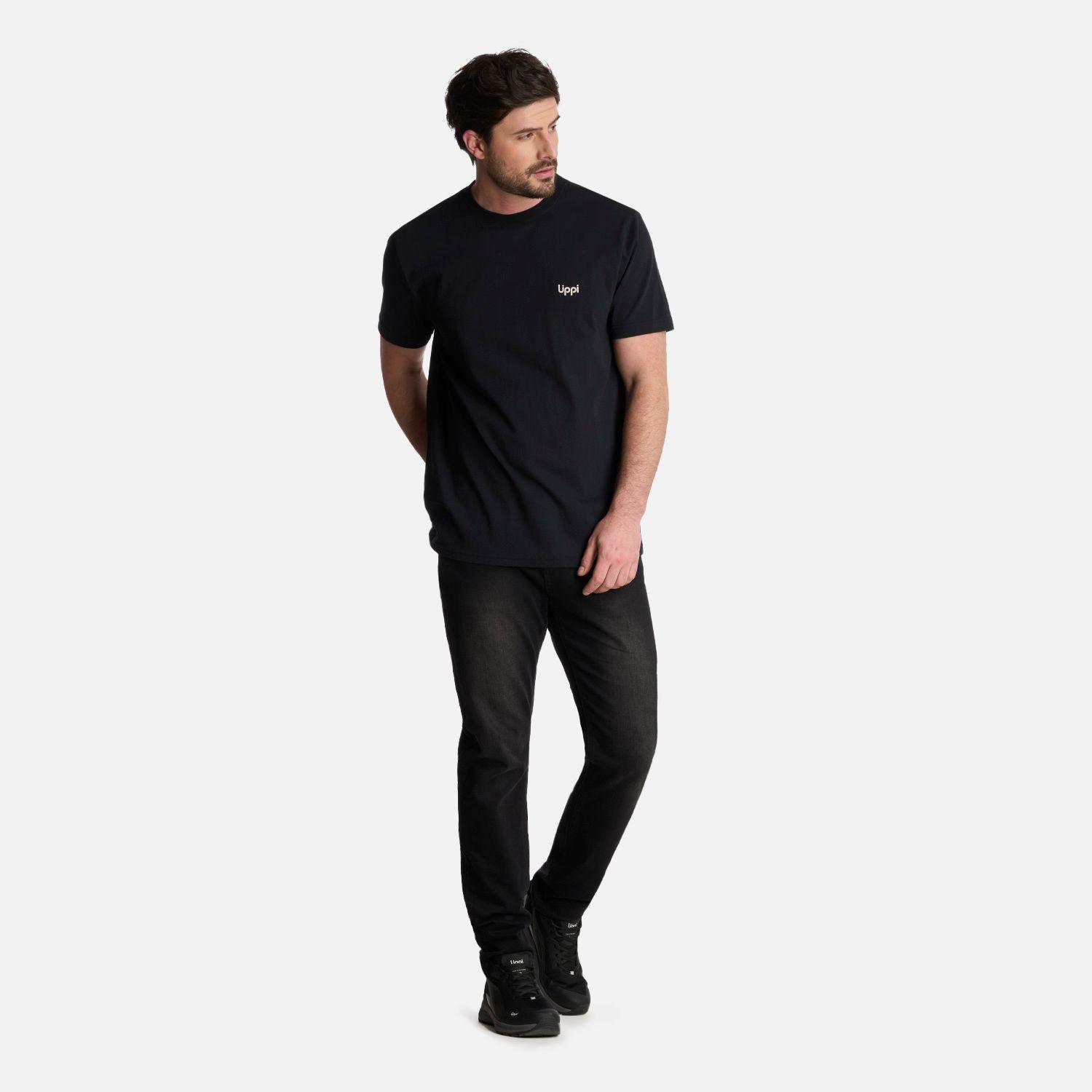 Polera Hombre Up on the Mountain T-Shirt Negro Lippi-4