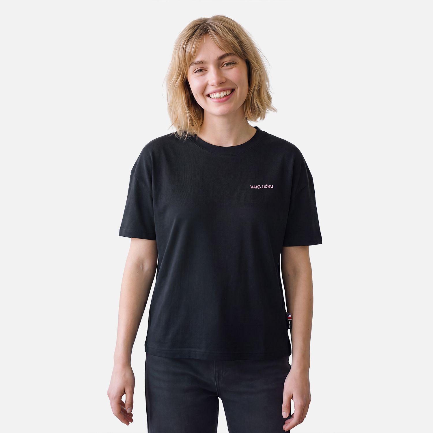 Polera Mujer Polo Negro Haka Honu V27-0