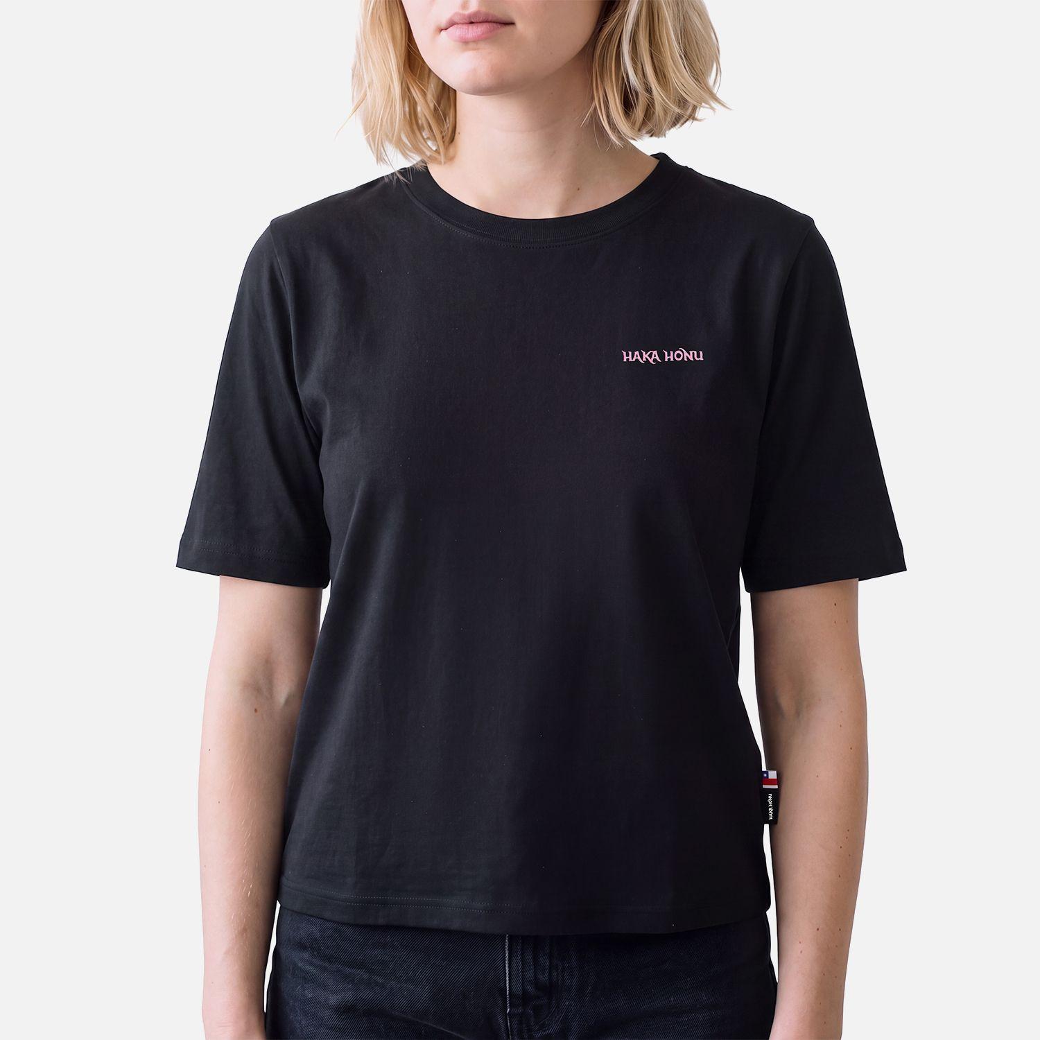 Polera Mujer Polo Negro Haka Honu V27-1
