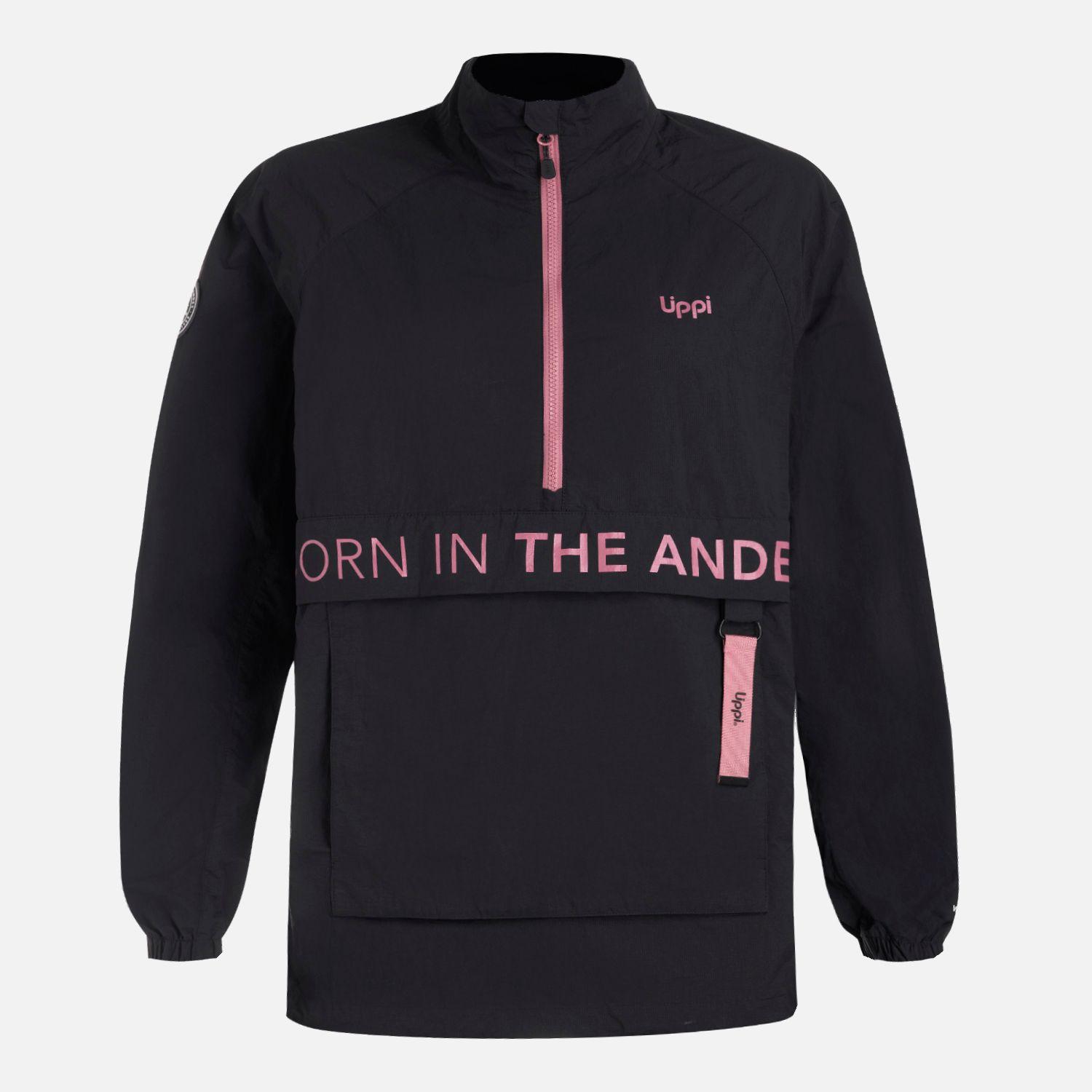 Chaqueta Mujer WindCity WindBreaker 1/4 Zip Jacket Negro Lippi V26-8