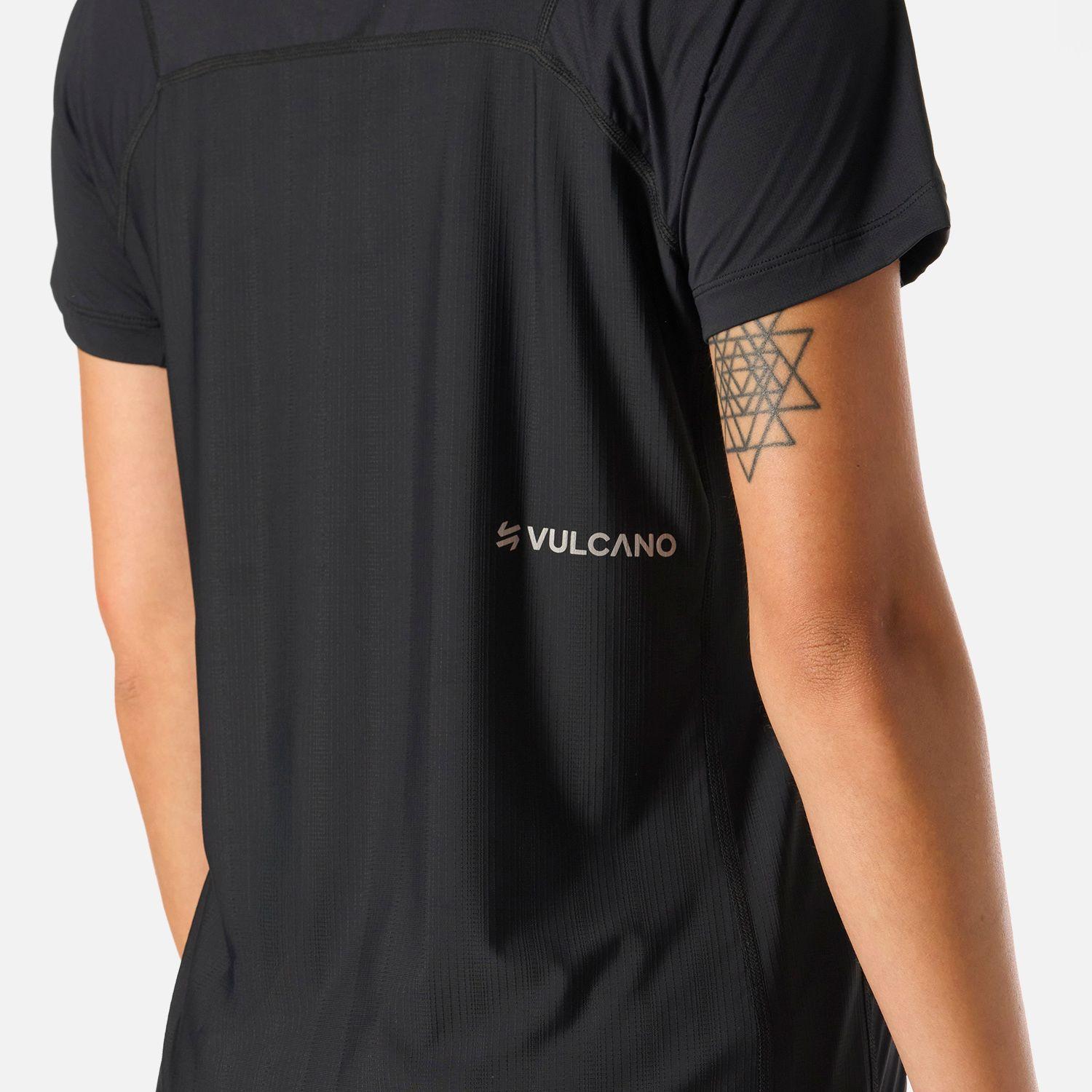 Polera Mujer Built To Move T-Shirt Negro Vulcano-5