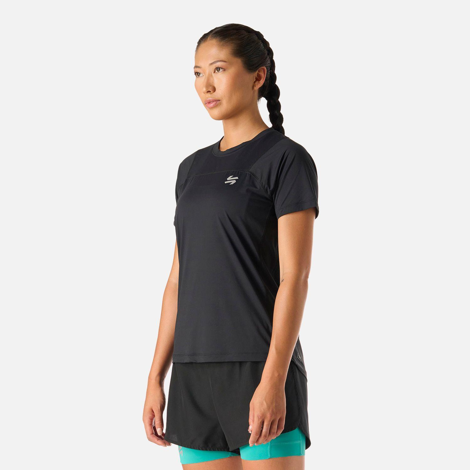 Polera manga corta running mujer Built To Move-1