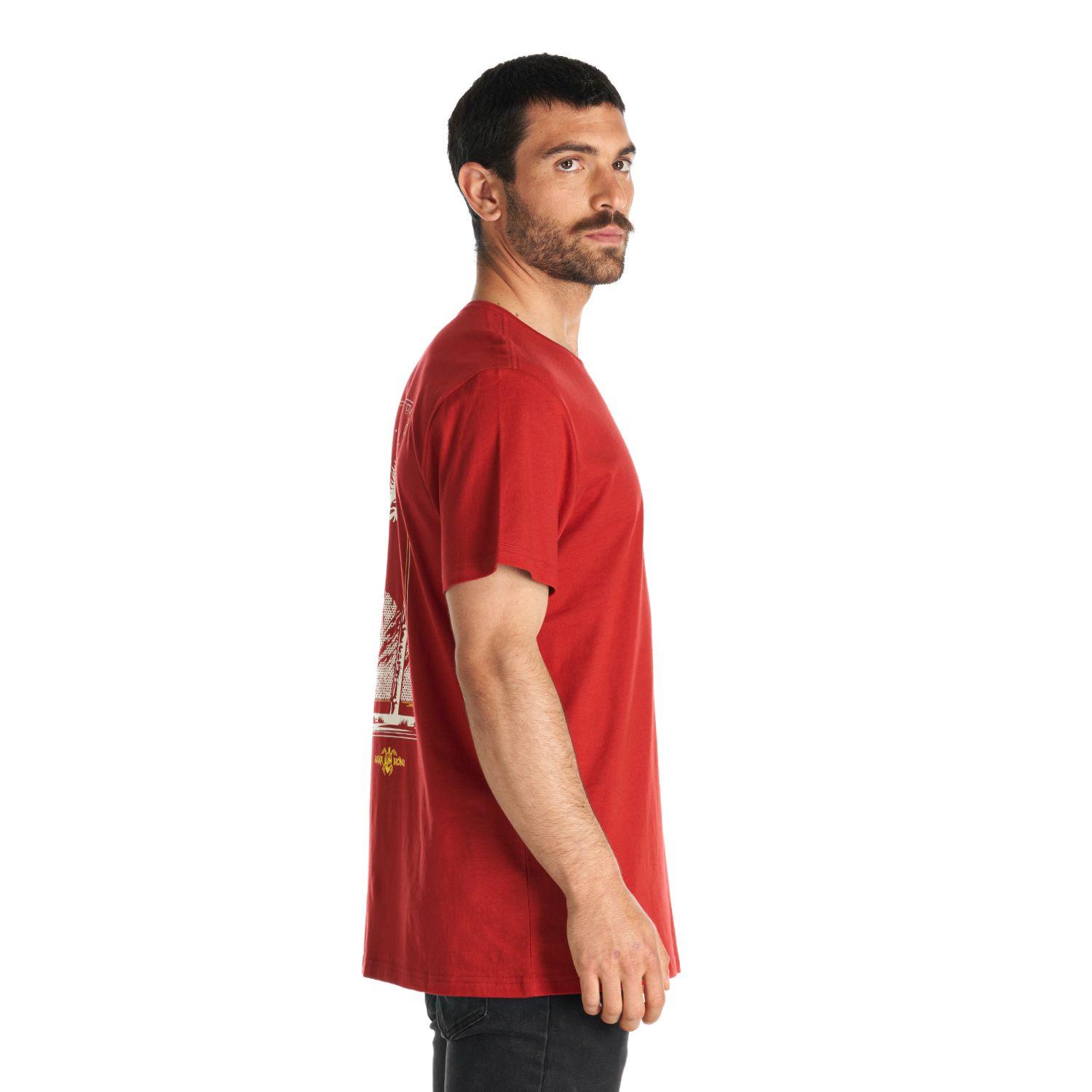 Polera Hombre Araucaria Rojo Haka Honu-3