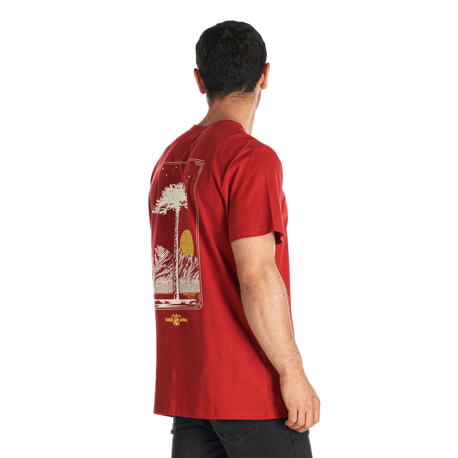 Polera Hombre Araucaria Rojo Haka Honu-4