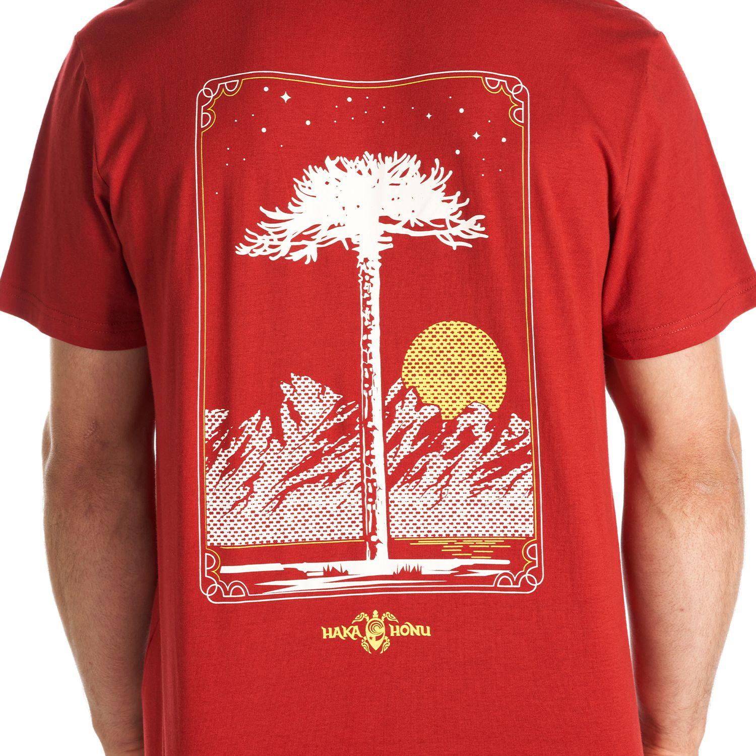 Polera Hombre Araucaria Rojo Haka Honu-6